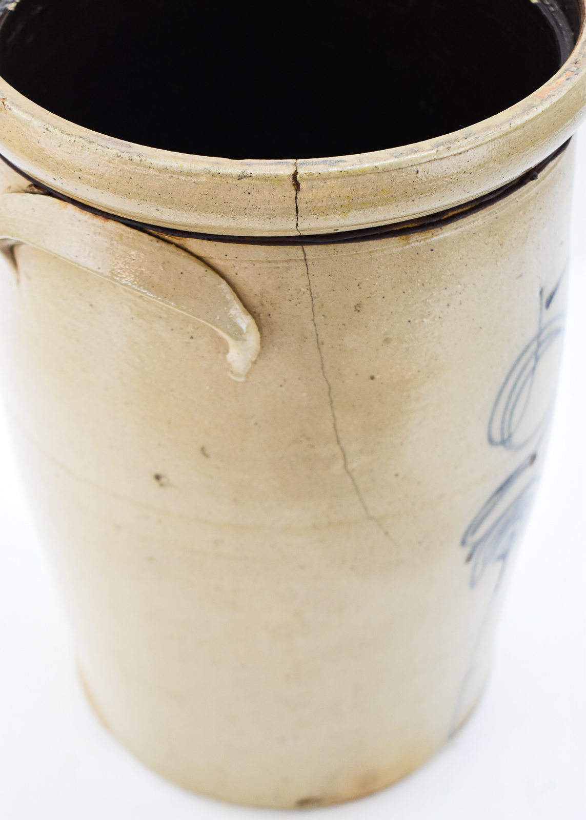 RED WING STONEWARE COMPANY (ATTR.) 'LAZY 8 BEE STING' STONEWARE BUTTER CHURN