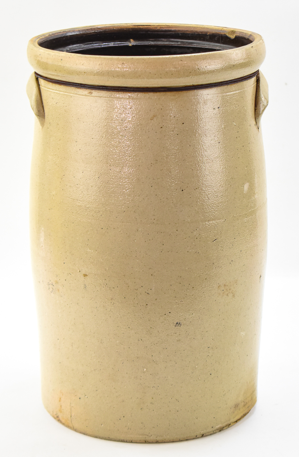 RED WING STONEWARE COMPANY (ATTR.) 'LAZY 8 BEE STING' STONEWARE BUTTER CHURN