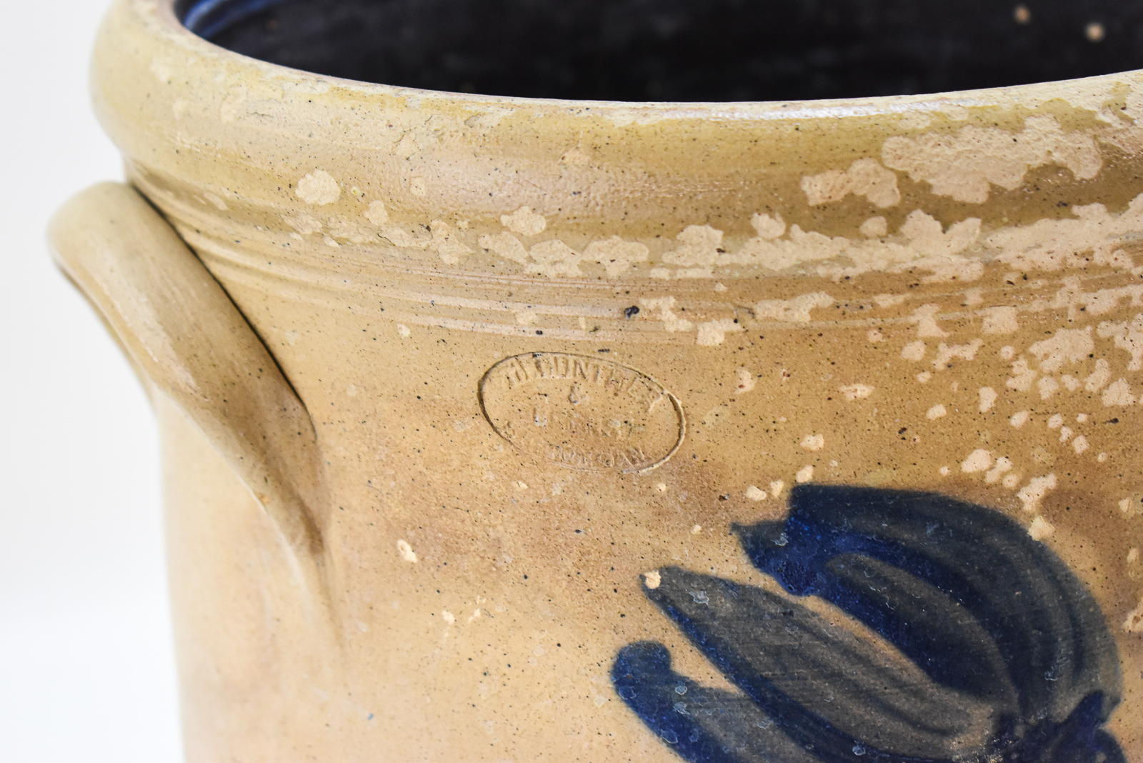 THEODORE GUNTHER & BERNS SIX-GALLON STONEWARE CROCK
