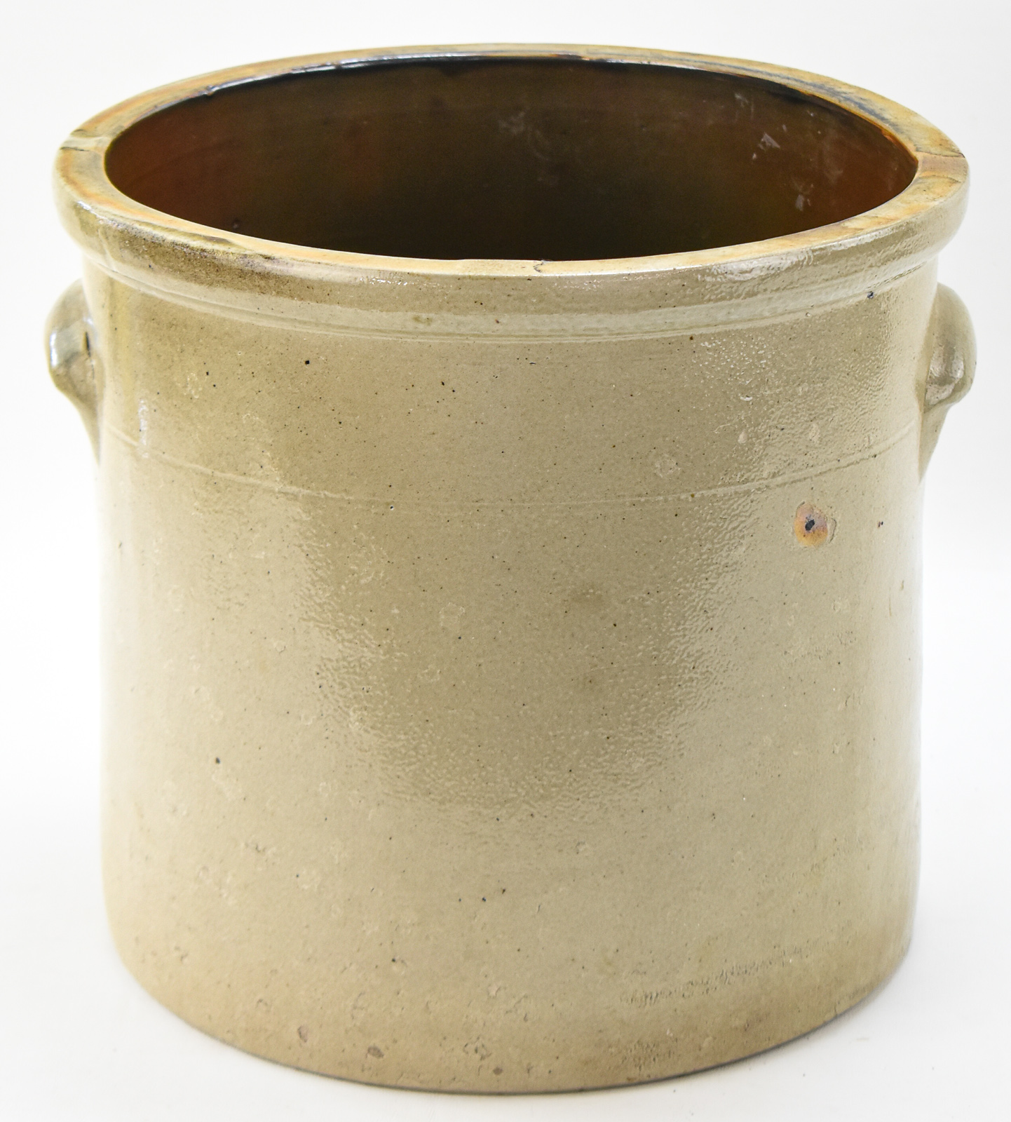 N.A. WHITE & SON FOUR-GALLON STONEWARE CROCK