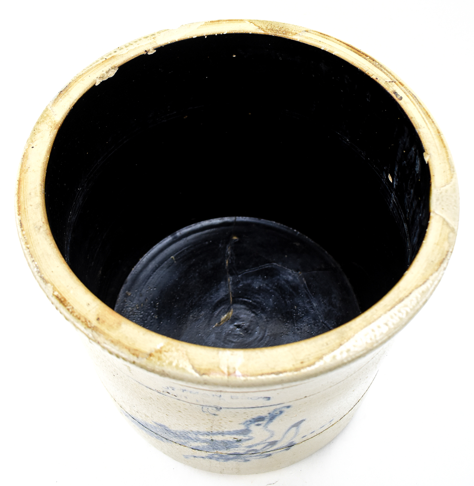 OTTMAN BROTHERS SIX-GALLON STONEWARE CROCK