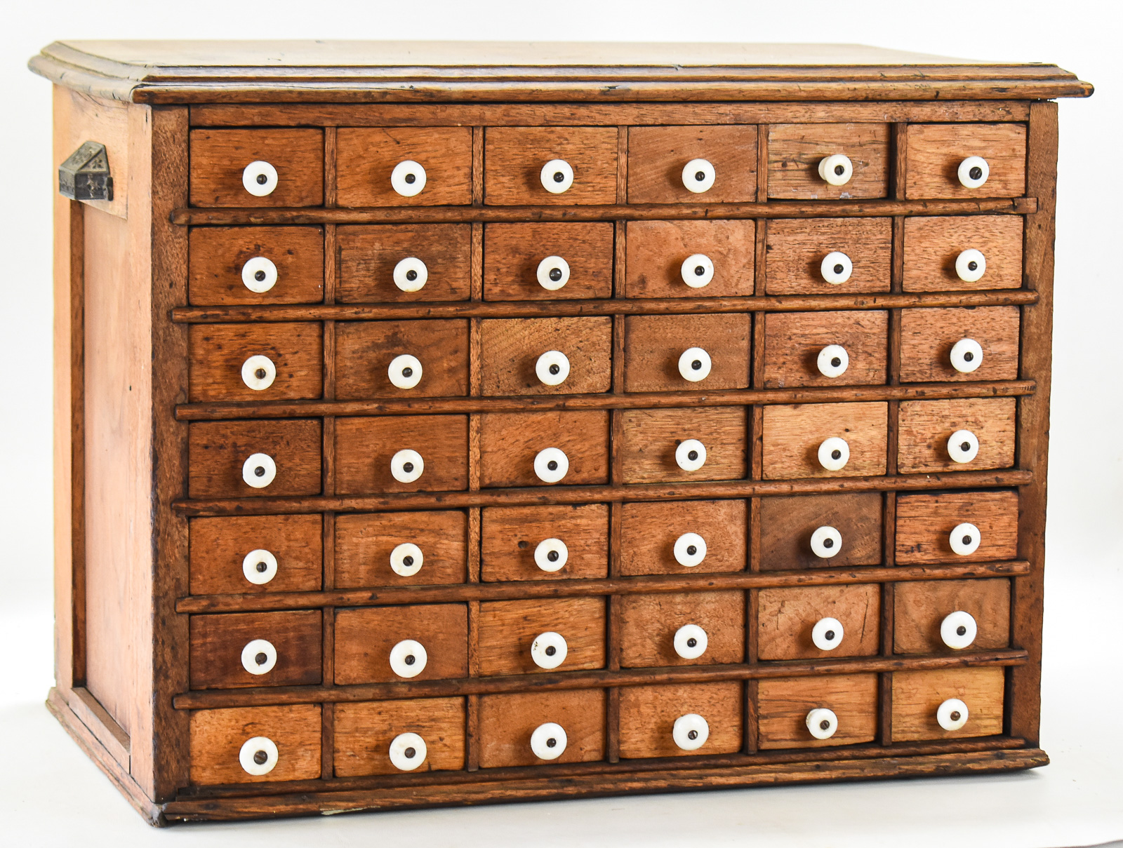 AMERICAN MULTI-DRAWER OAK APOTHECARY CABINET