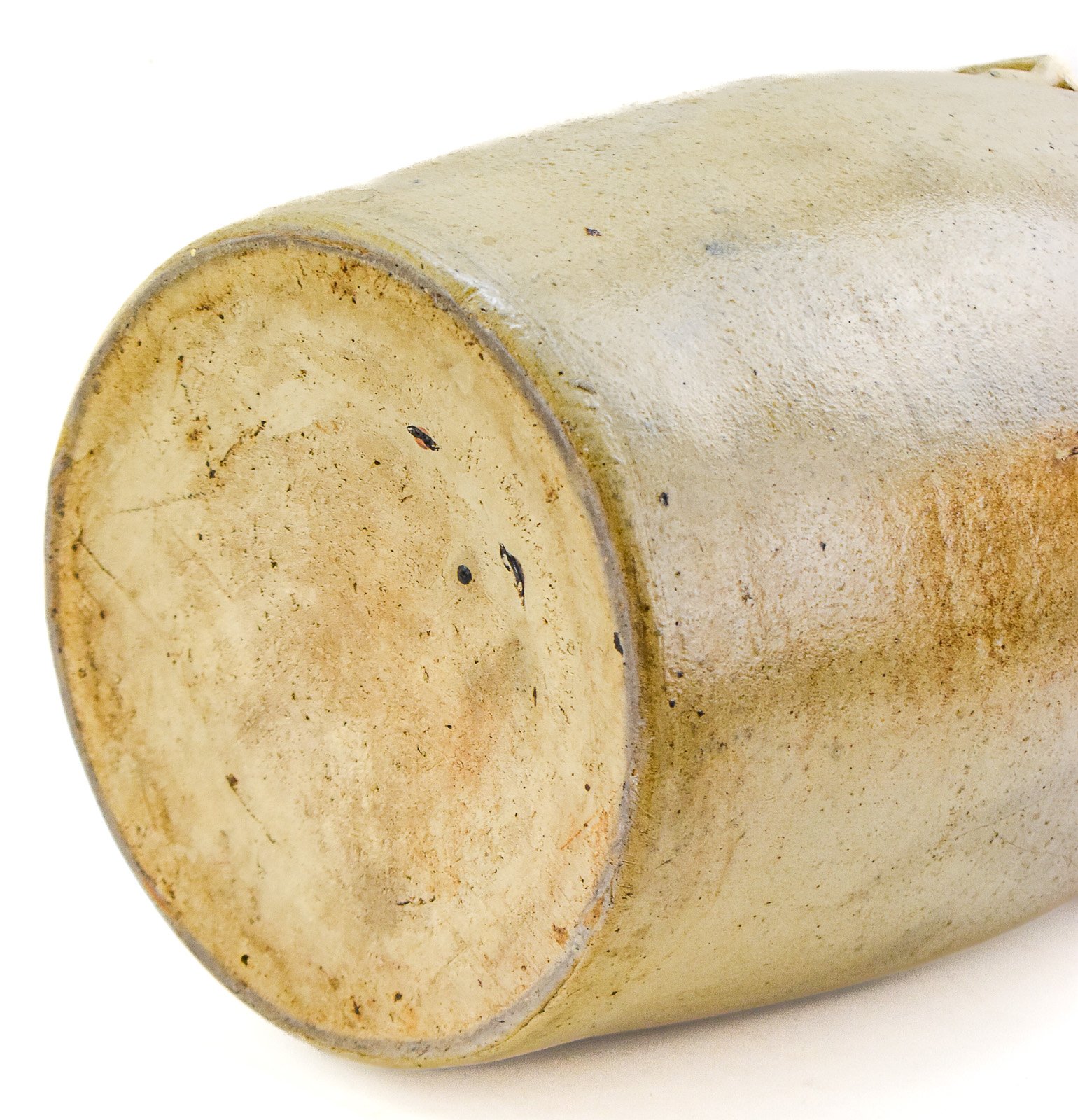 JAMES BENJAMIN STONEWARE DEPOT EIGHT-GALLON SALT-GLAZED CROCK