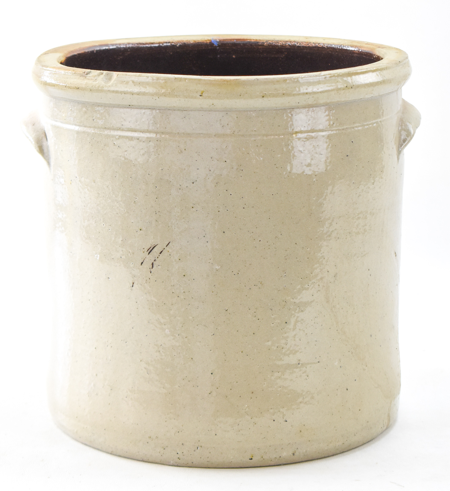 ELVERSON, SHERWOOD, & BARKER THREE-GALLON SALT-GLAZED STONEWARE CROCK
