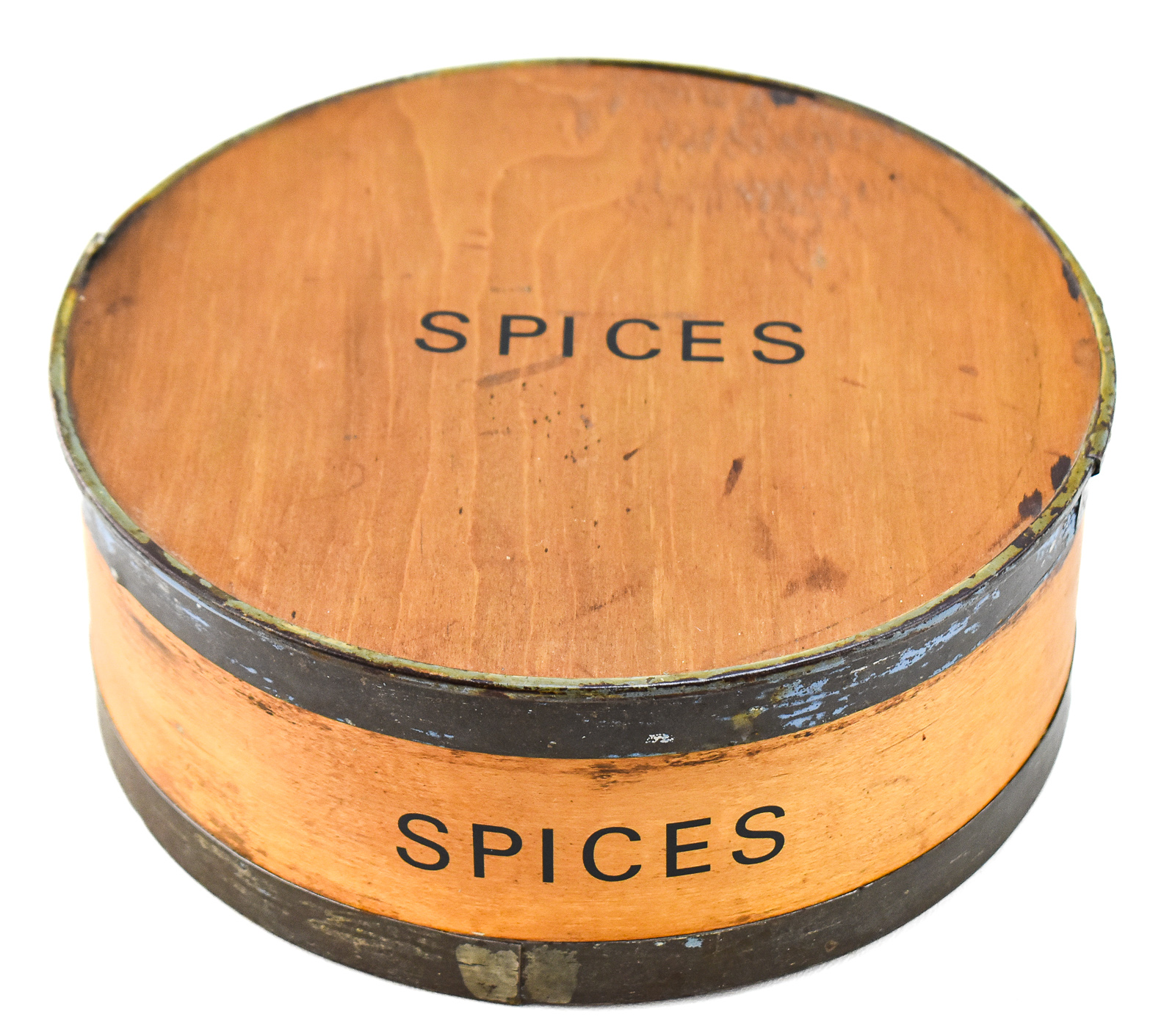 NEWARK, NEW JERSEY BENTWOOD CYLINDRICAL SPICE BOX SET