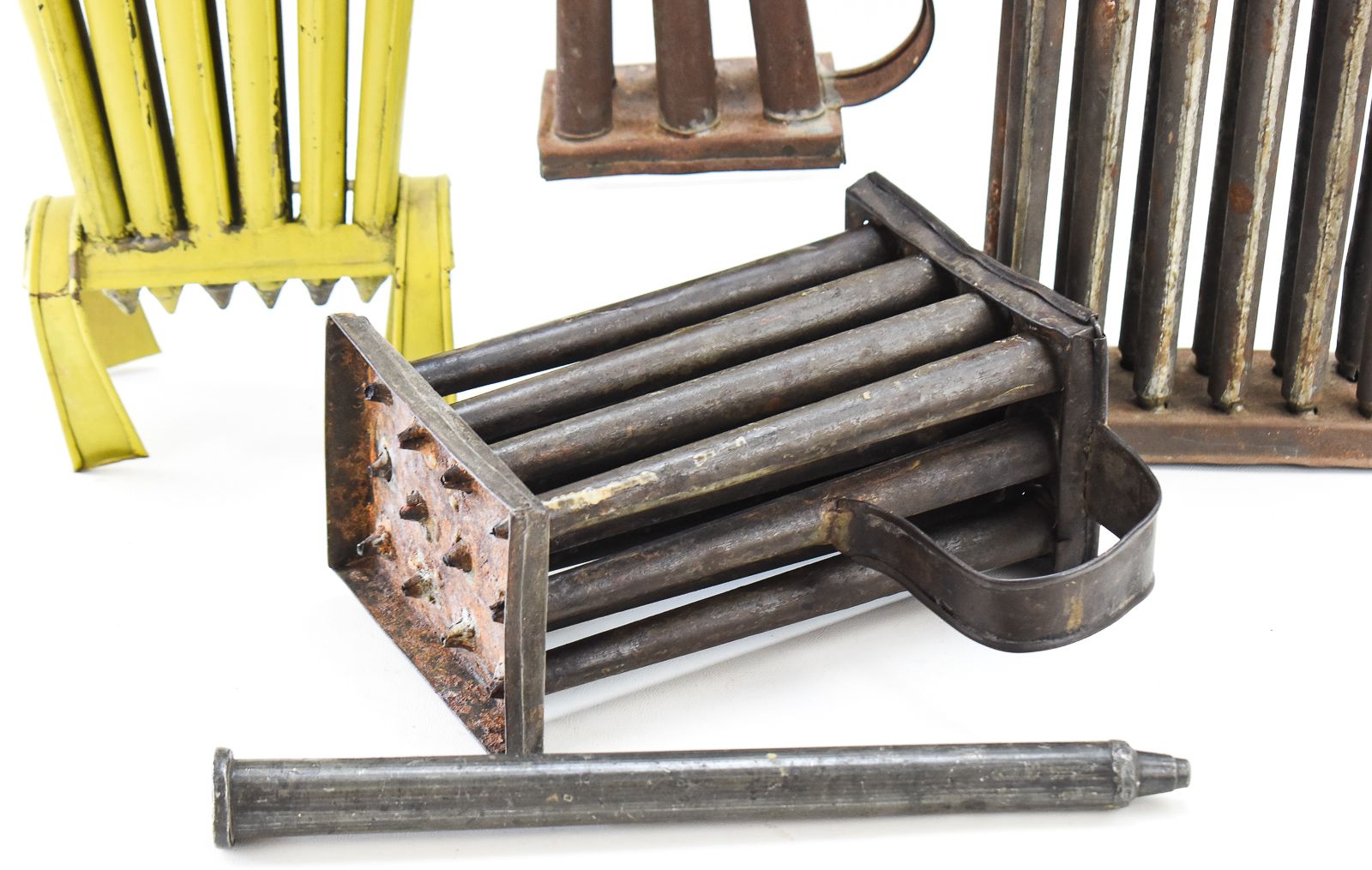 COLLECTION OF FIVE AMERICAN TAPER CANDLE MOLDS