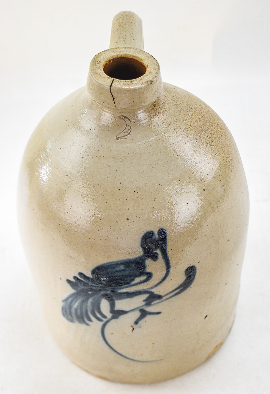 NEW YORK STYLE SALT-GLAZED STONEWARE JUG