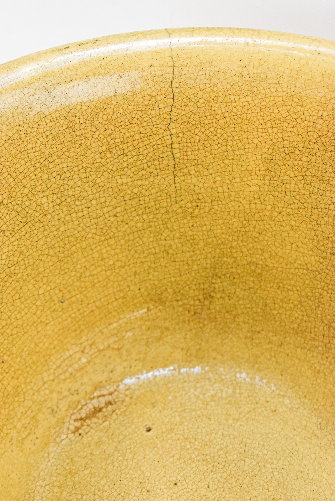 FIVE 'DANDY LINE' YELLOW WARE BOWLS