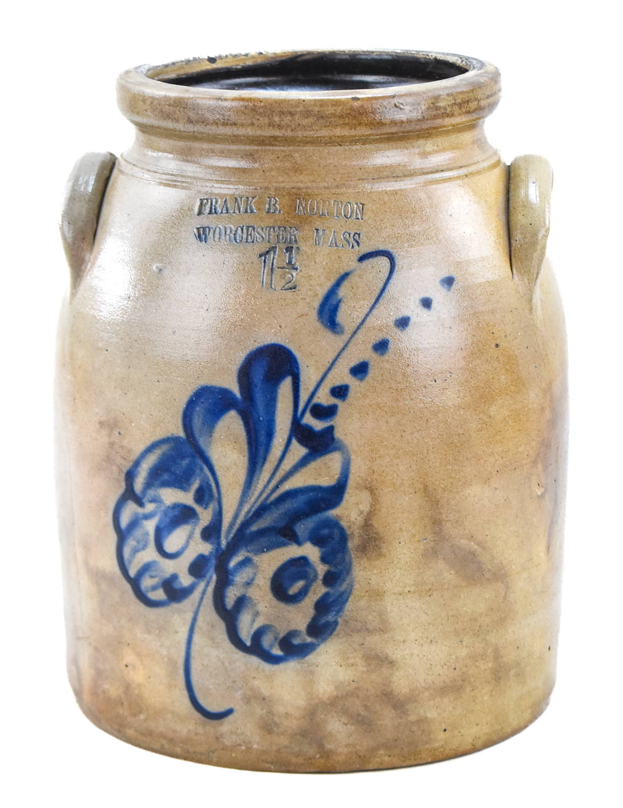 FRANK B. NORTON 1.5 GALLON STONEWARE CROCK
