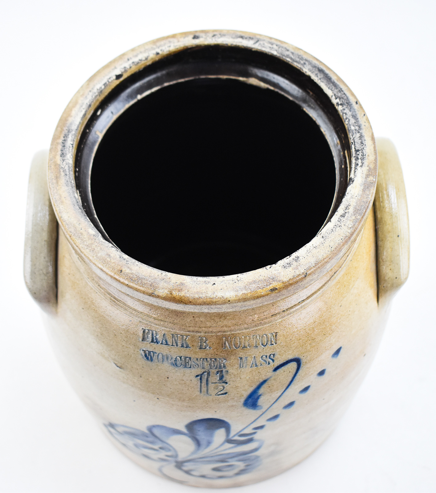FRANK B. NORTON 1.5 GALLON STONEWARE CROCK