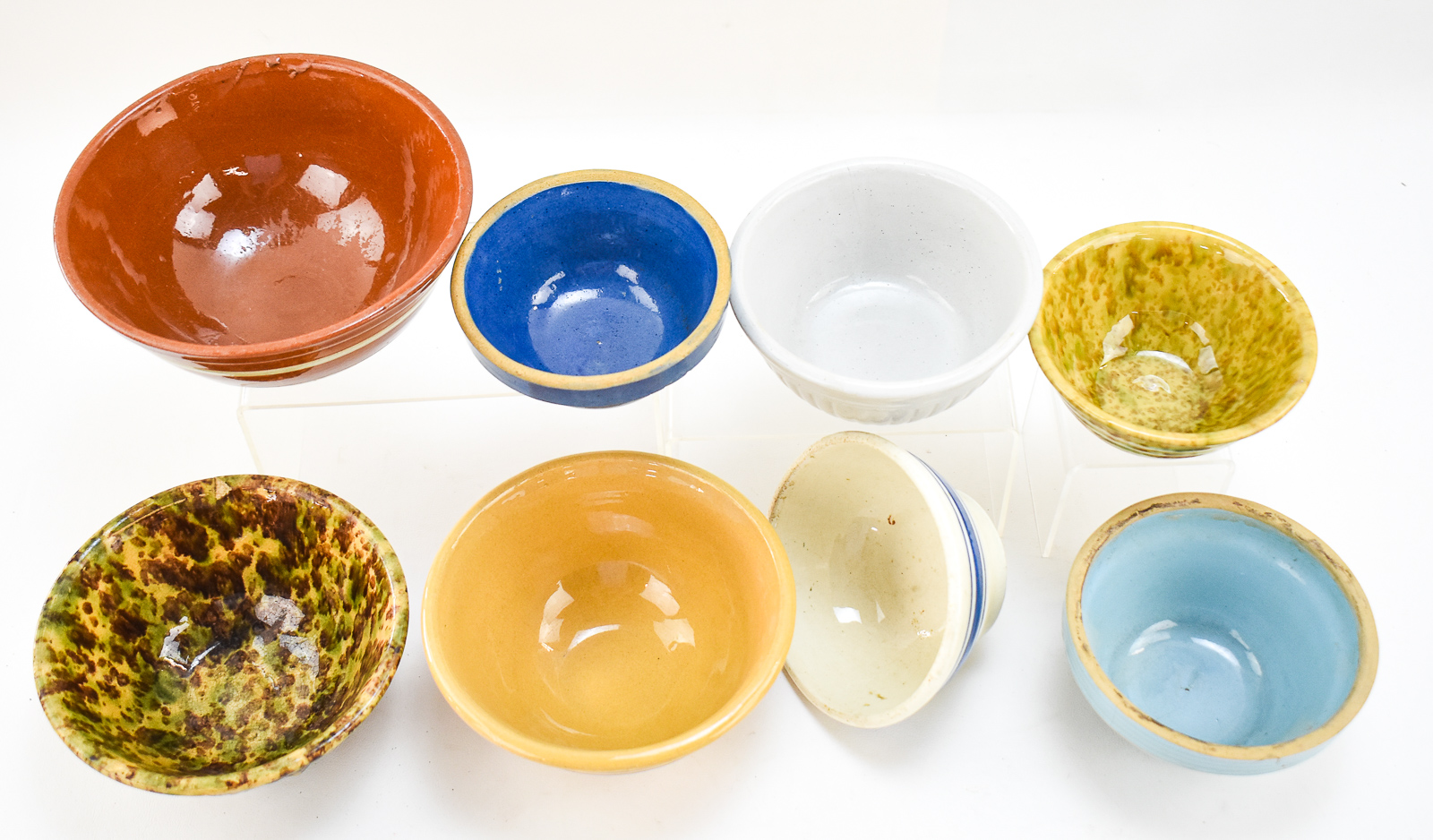 STONEWARE BOWL COLLECTION: MORTON, ROCKINGHAM-GLAZE, MONMOUTH STYLES