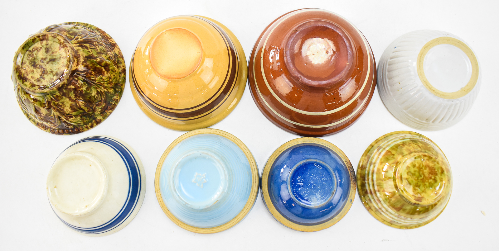 STONEWARE BOWL COLLECTION: MORTON, ROCKINGHAM-GLAZE, MONMOUTH STYLES