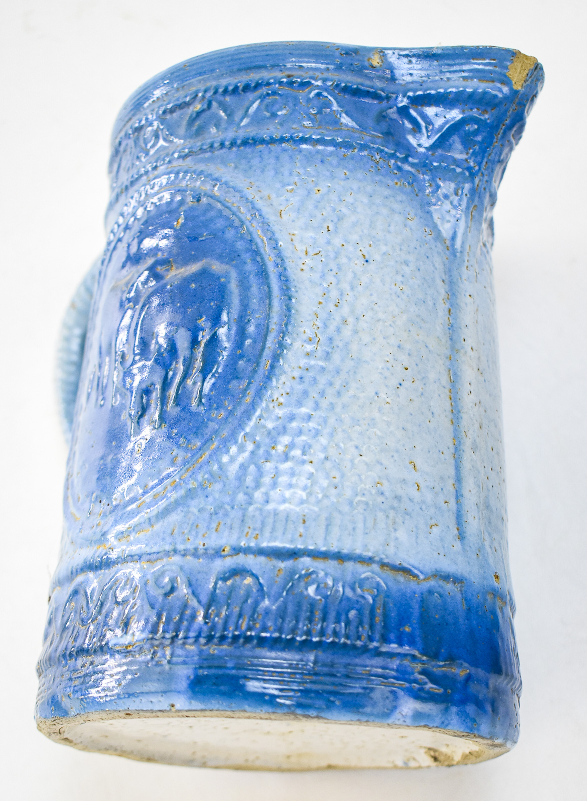 A.E. HULL POTTER COMPANY (ATTR.) SALT-GLAZED STONEWARE DAIRY PITCHERS