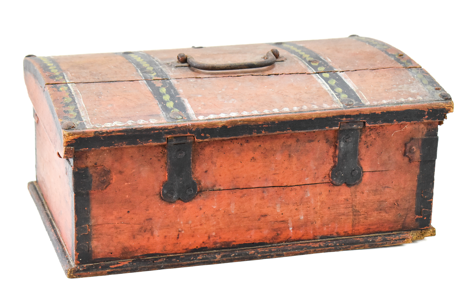 1872 INSCRIBED NORWEGIAN FOLK ART DOWRY CHEST