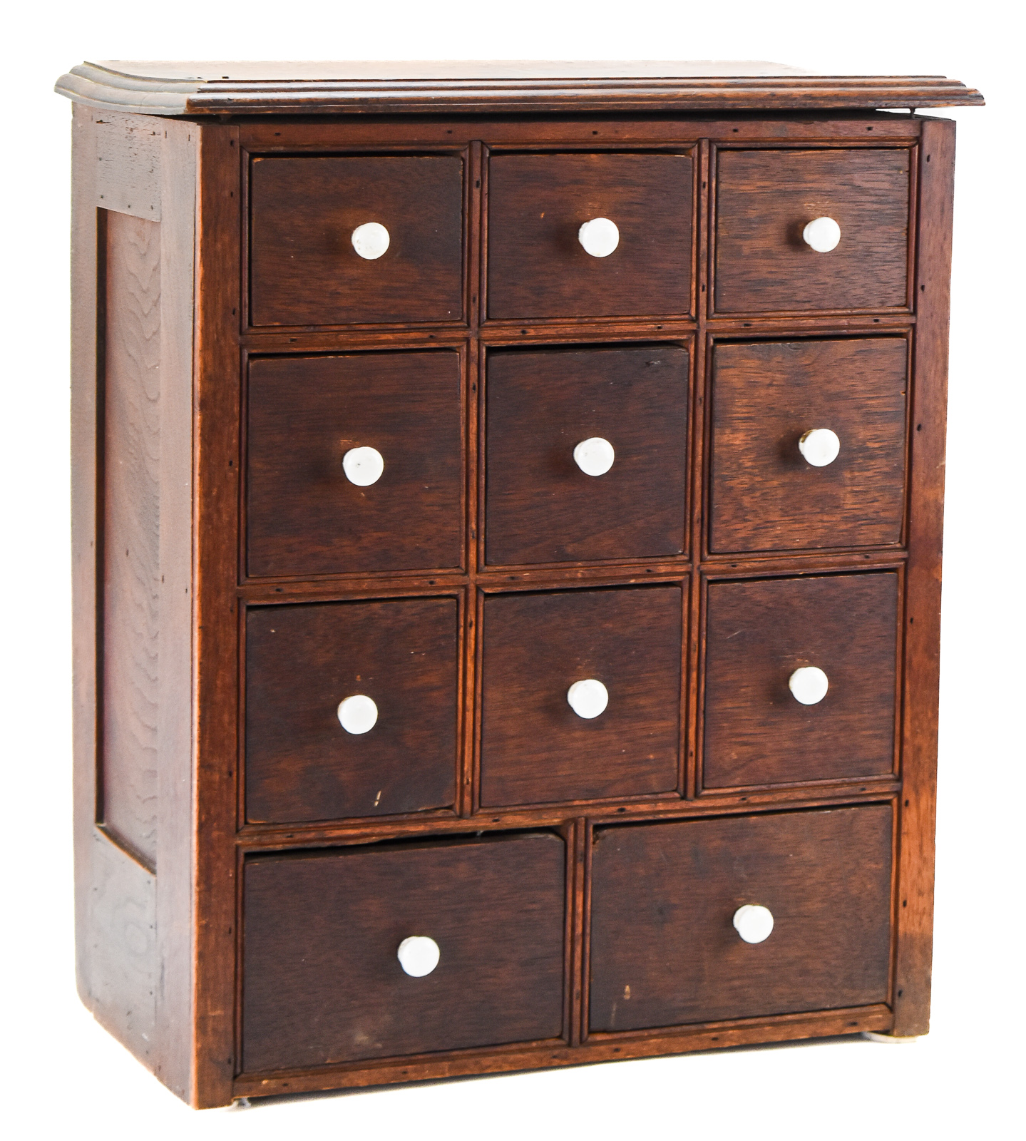 VICTORIAN OAK MULTI-DRAWER APOTHECARY CABINET
