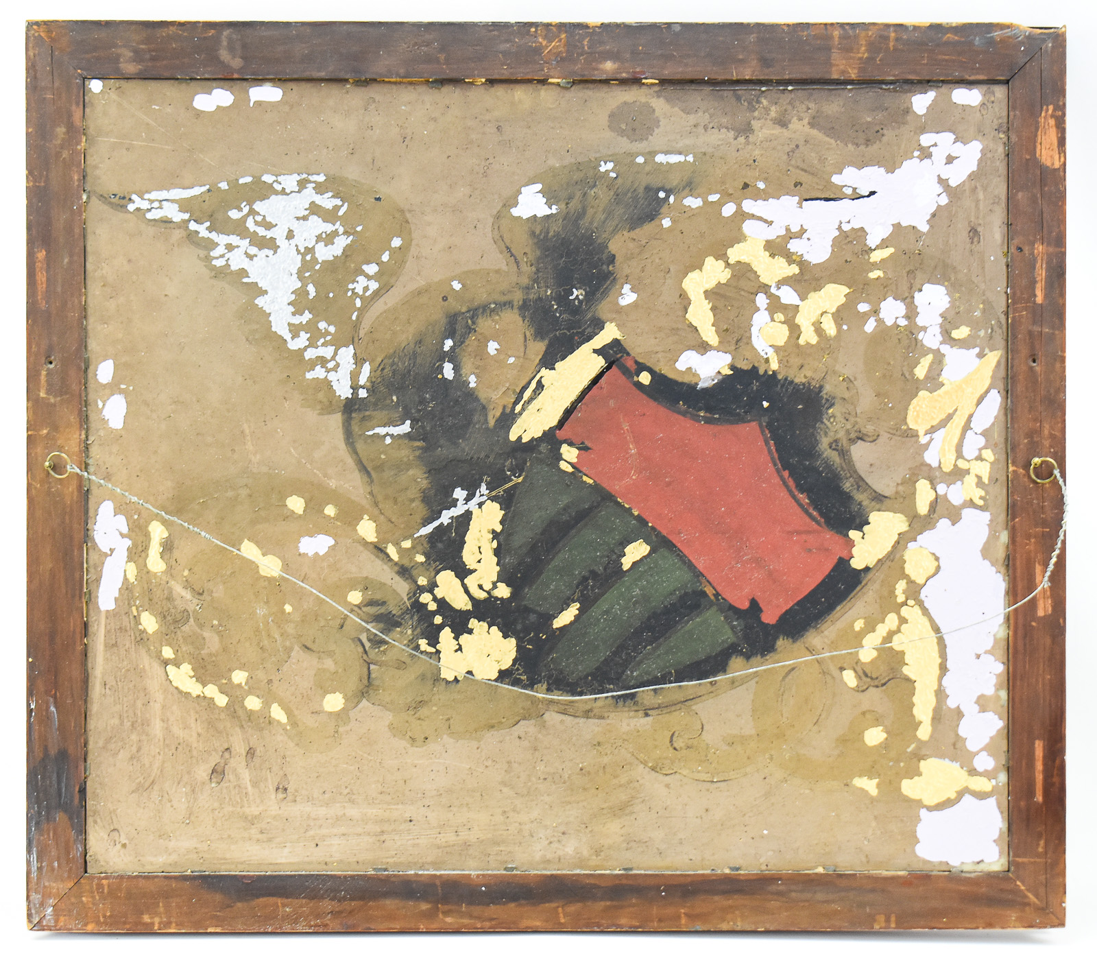 L. HOSSACK REVERSE-PAINTED GLASS BUSINESS TRADE SIGN