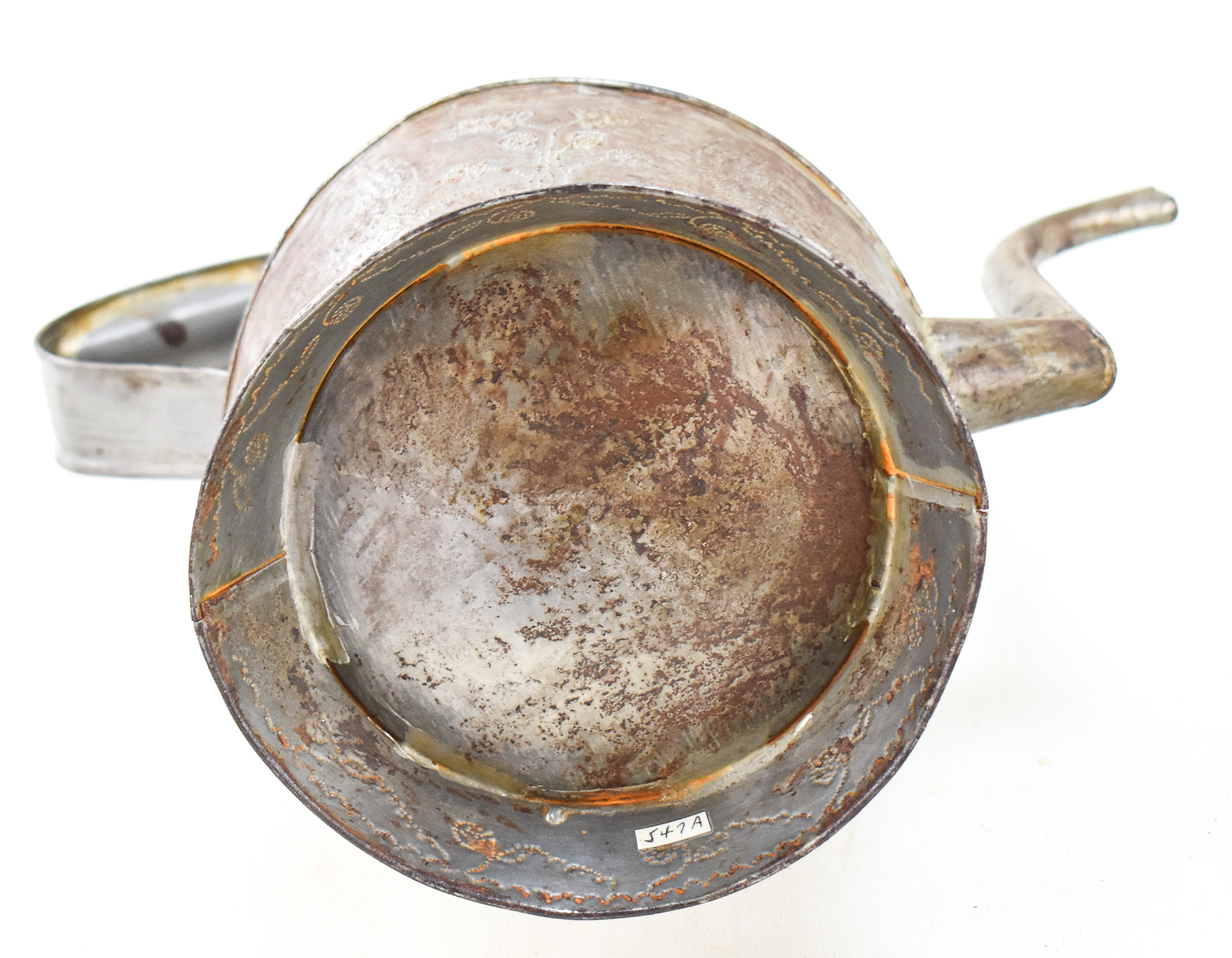 GOOSENECK PUNCHED TIN COFFEE POT ATTRIBUTED TO SHADE FAMILY