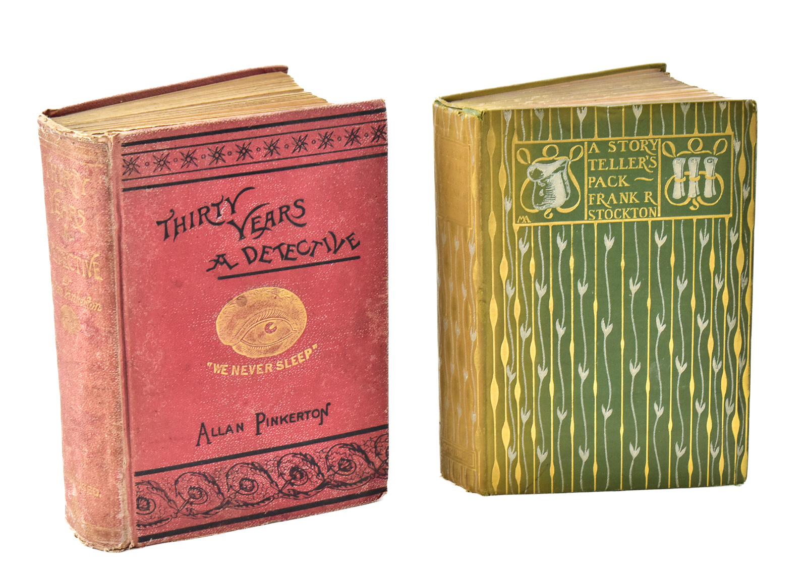 FIRST EDITIONS OF "A STORY-TELLER'S PACK" AND "THIRTY YEARS A DETECTIVE"