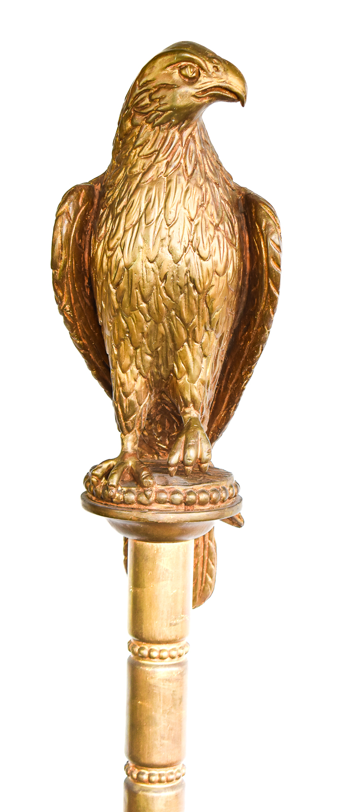 GILTWOOD PERCHED EAGLE SCULPTURE