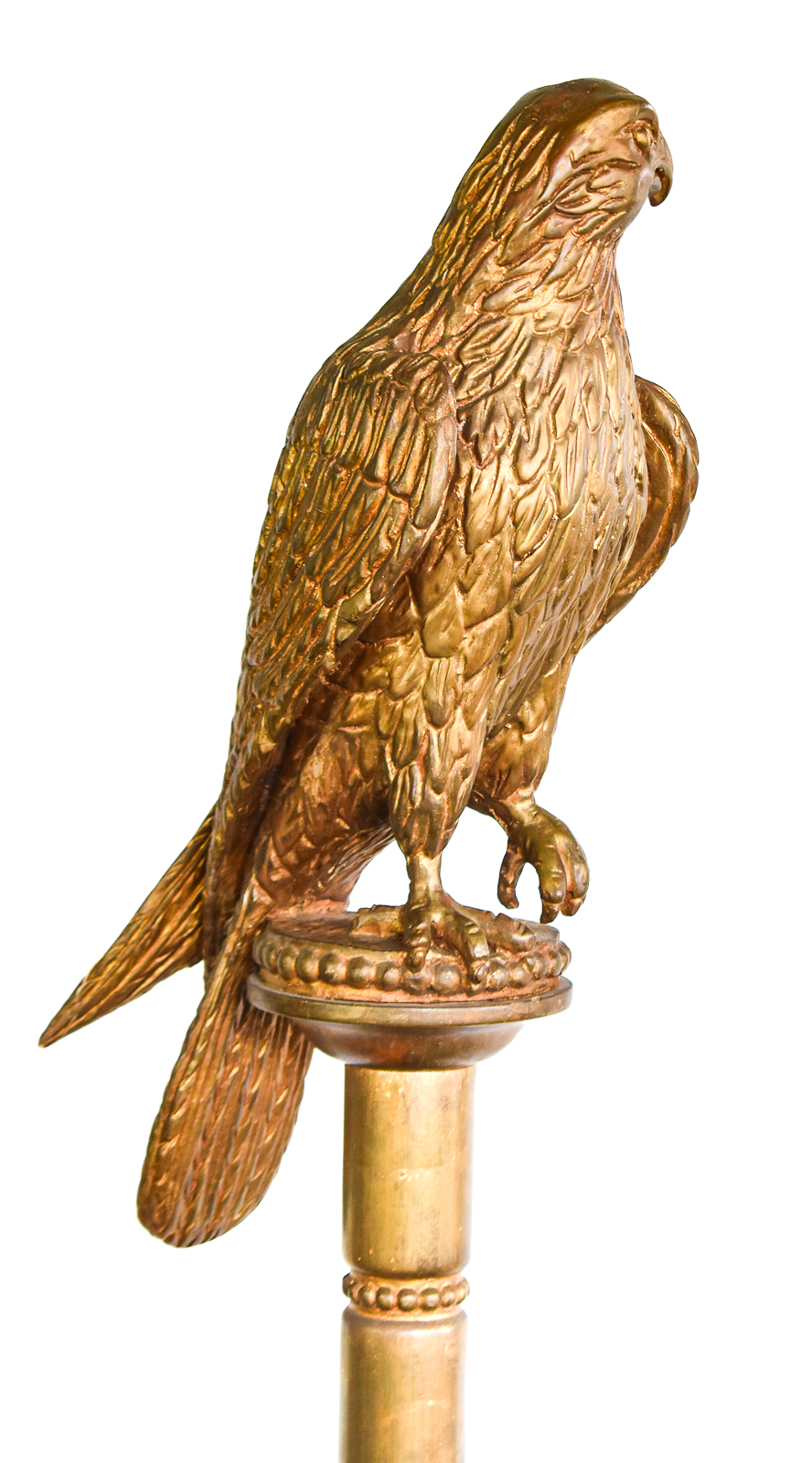 GILTWOOD PERCHED EAGLE SCULPTURE