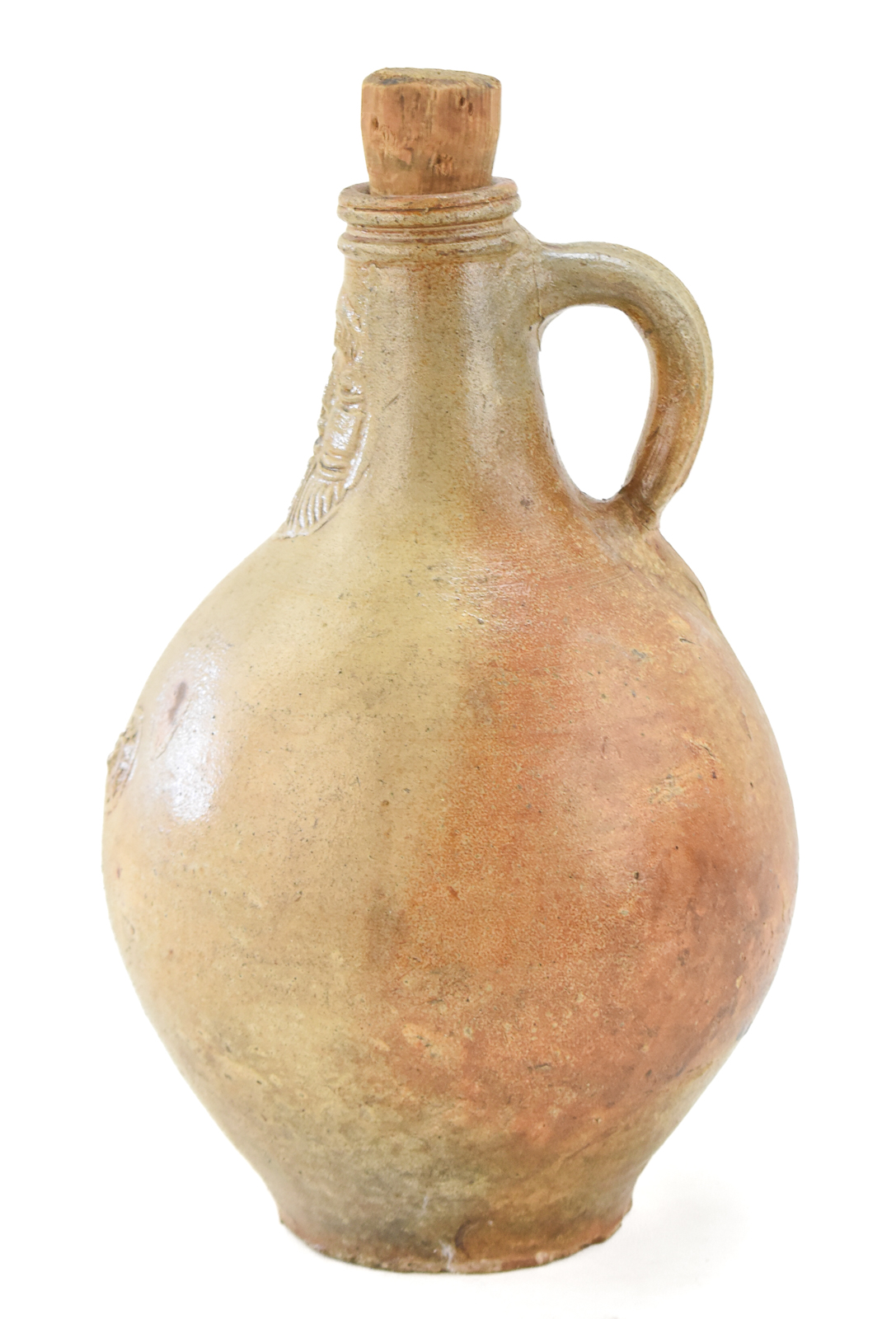 RHENISH BAROQUE STYLE STONEWARE BELLARMINE JUG
