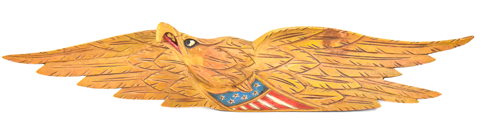 JOHN QUINCY-STYLE CARVED EAGLE PLAQUE