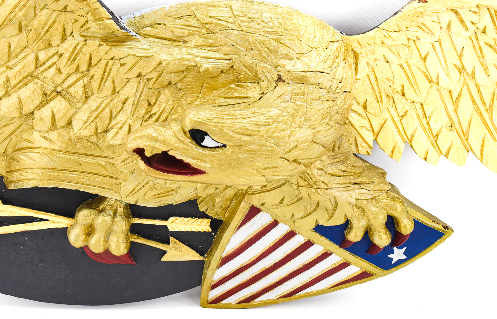 AMERICAN FEDERAL REVIVAL BELLAMY-STYLE 'LOUISBURG' EAGLE WALL PLAQUE