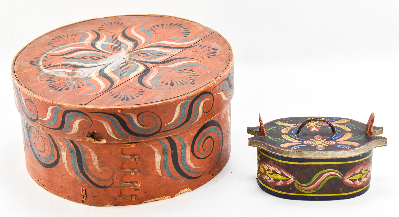 SCANDINAVIAN FOLK ART BENTWOOD TINE BOXES: VIKSDAL AND TELEMARK STYLES