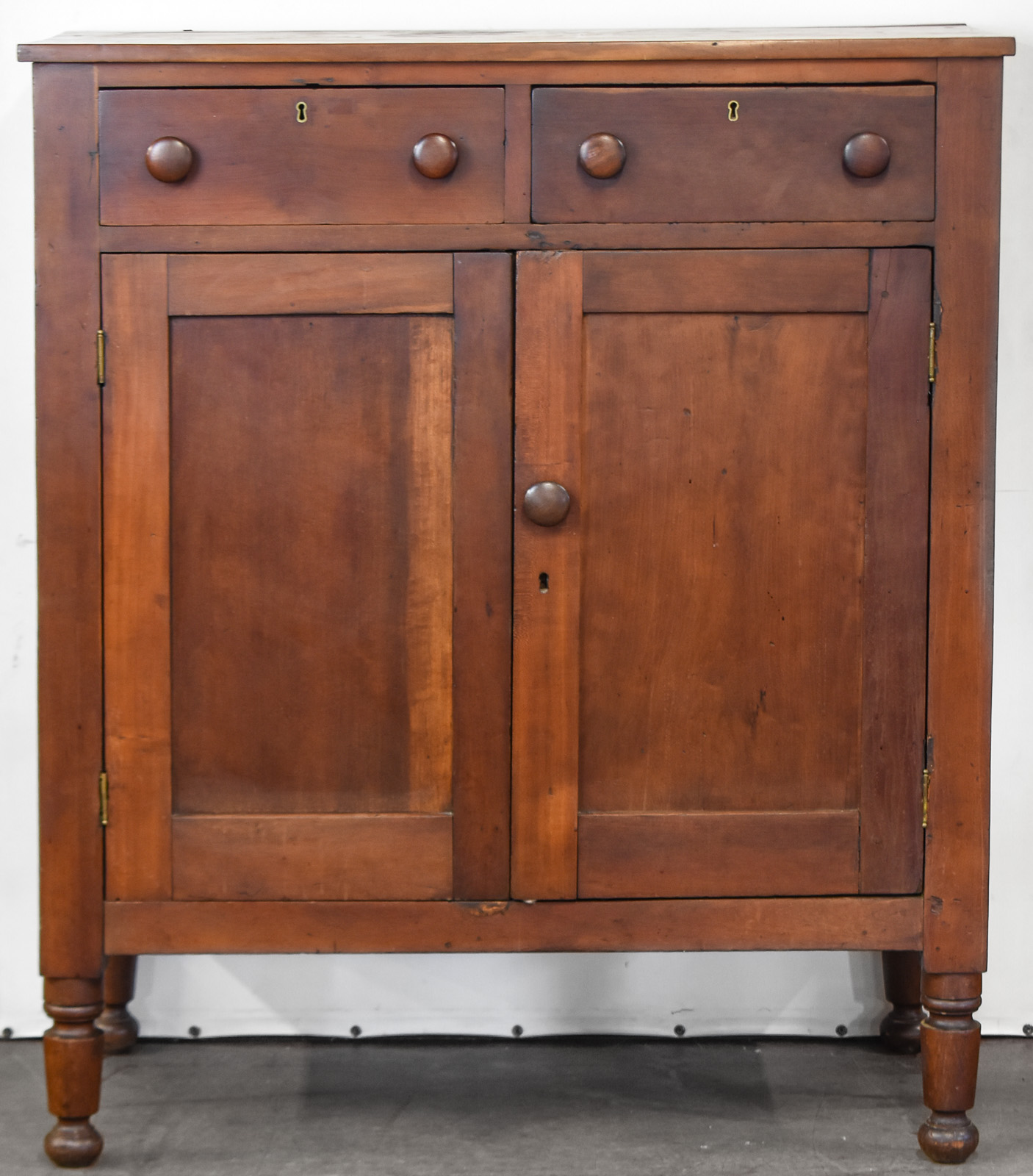 AMERICAN RED-WASHED PINE JELLY CUPBOARD