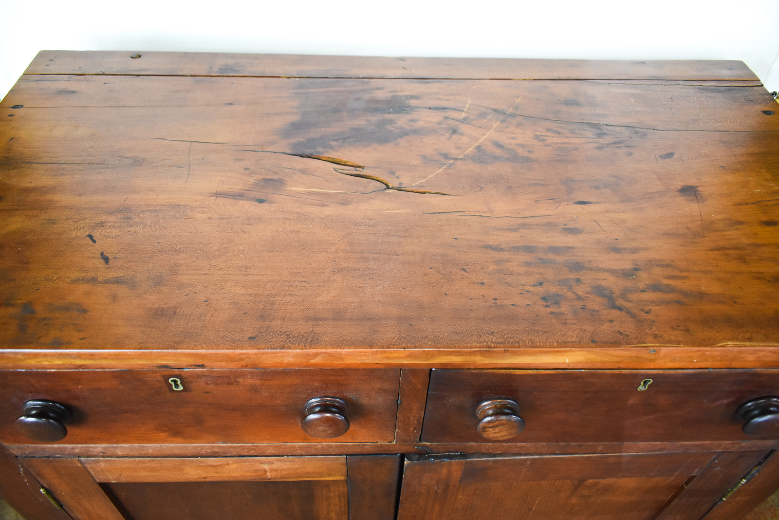 AMERICAN RED-WASHED PINE JELLY CUPBOARD