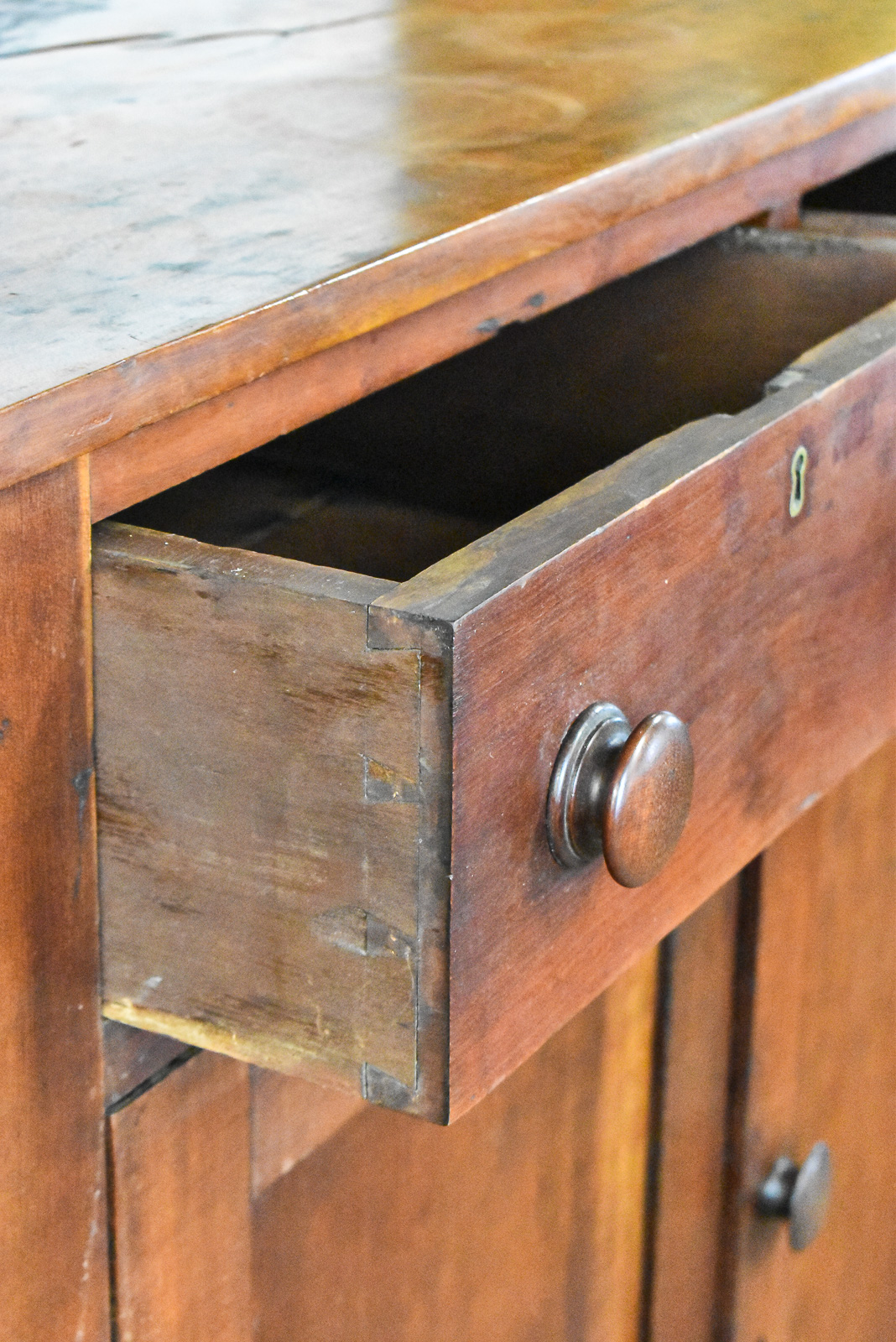 AMERICAN RED-WASHED PINE JELLY CUPBOARD