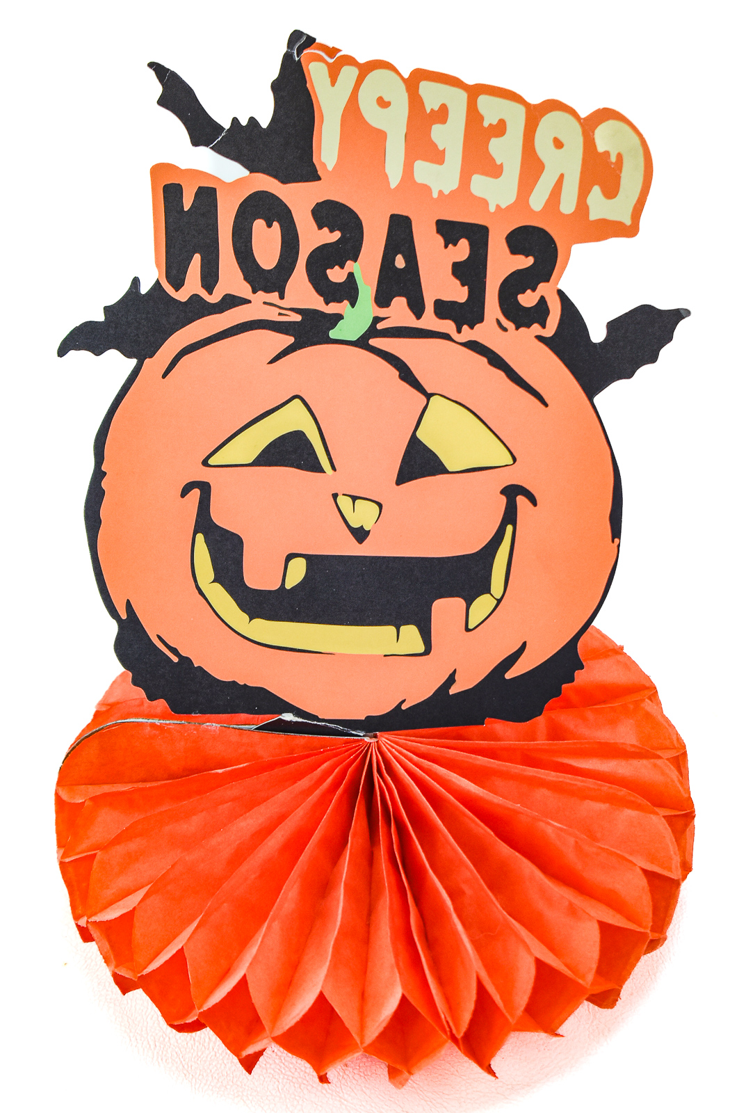 PAIR OF HALLOWEEN DECOR ITEMS: LANTERN & CENTERPIECE