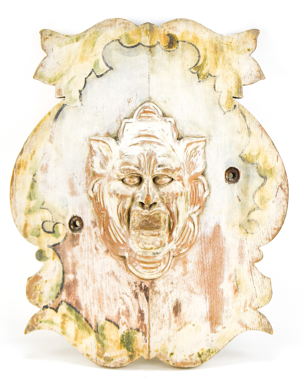 CAROUSEL ARCHITECTURAL SALVAGE: PLAQUE WITH GROTESQUE FACE