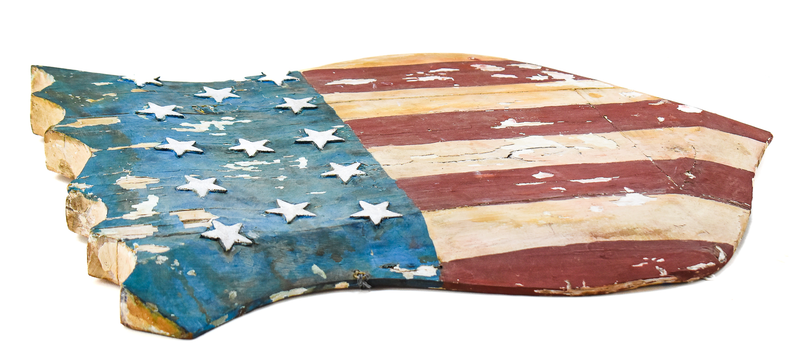 PATRIOTIC FOLK ART FEDERAL UNION SHIELD SIGN