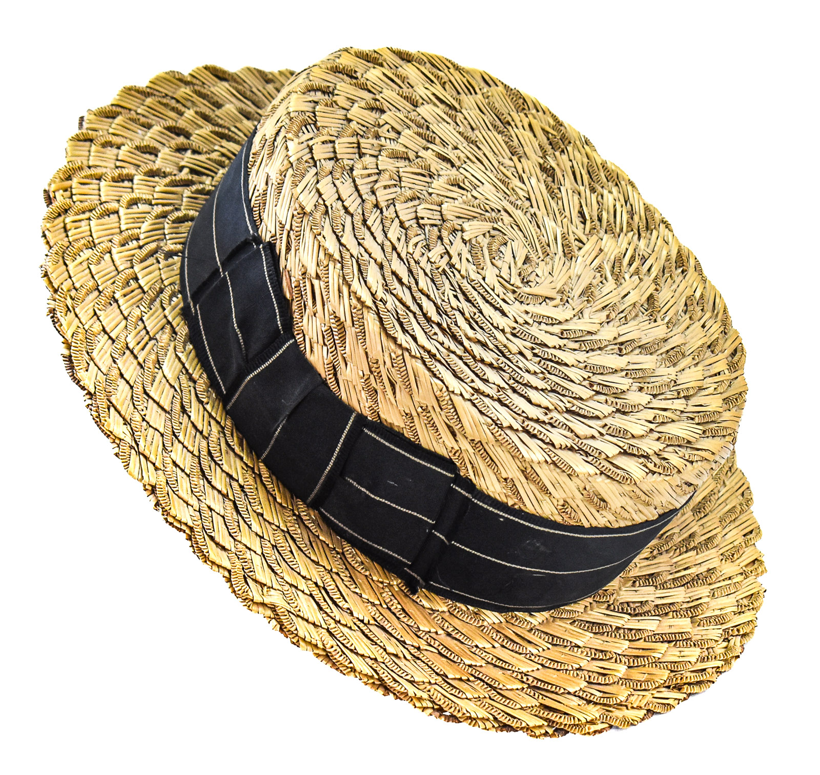 THE MALLORY HAT COMPANY "ARISTOCRAT" MEN'S STRAW BOATER HAT