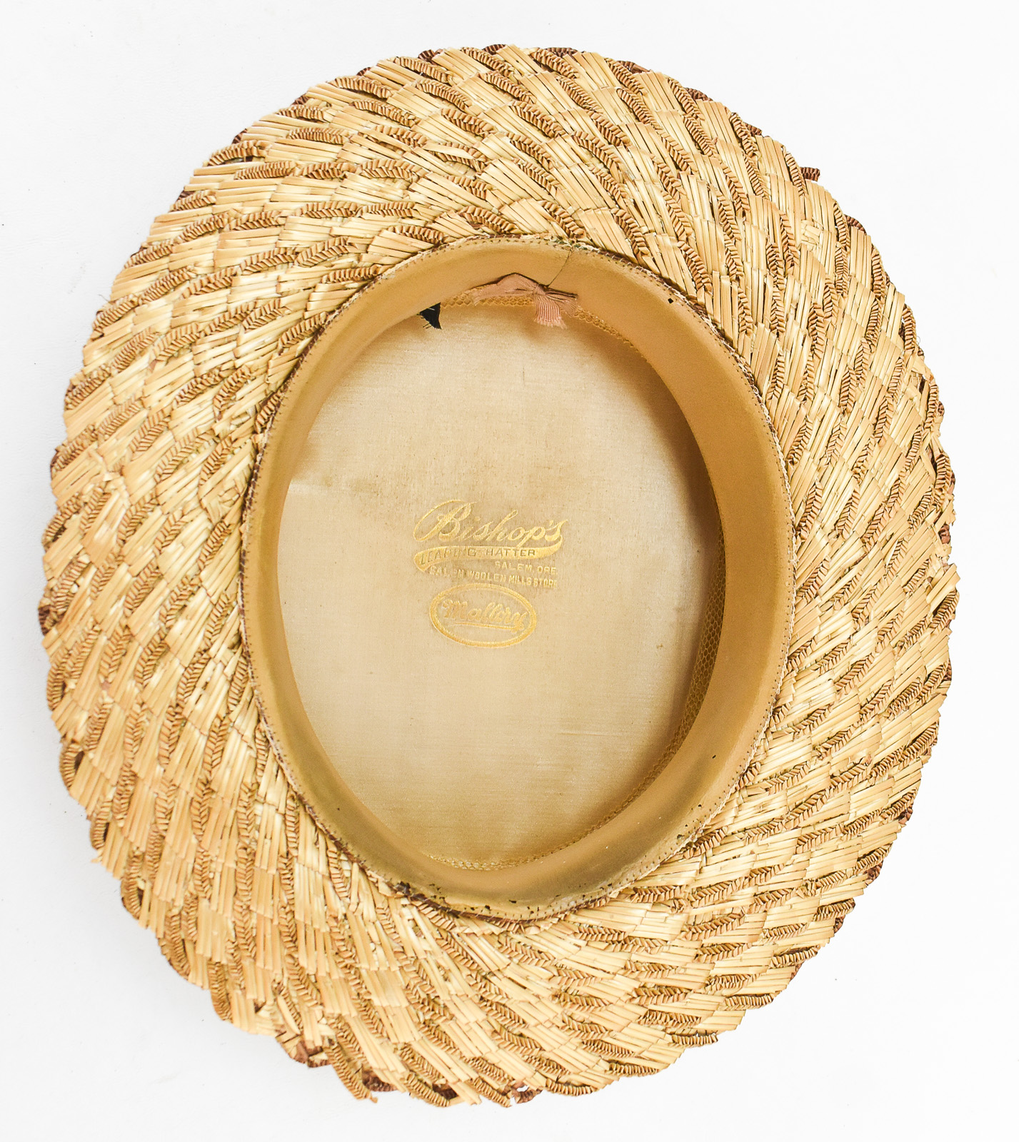 THE MALLORY HAT COMPANY "ARISTOCRAT" MEN'S STRAW BOATER HAT