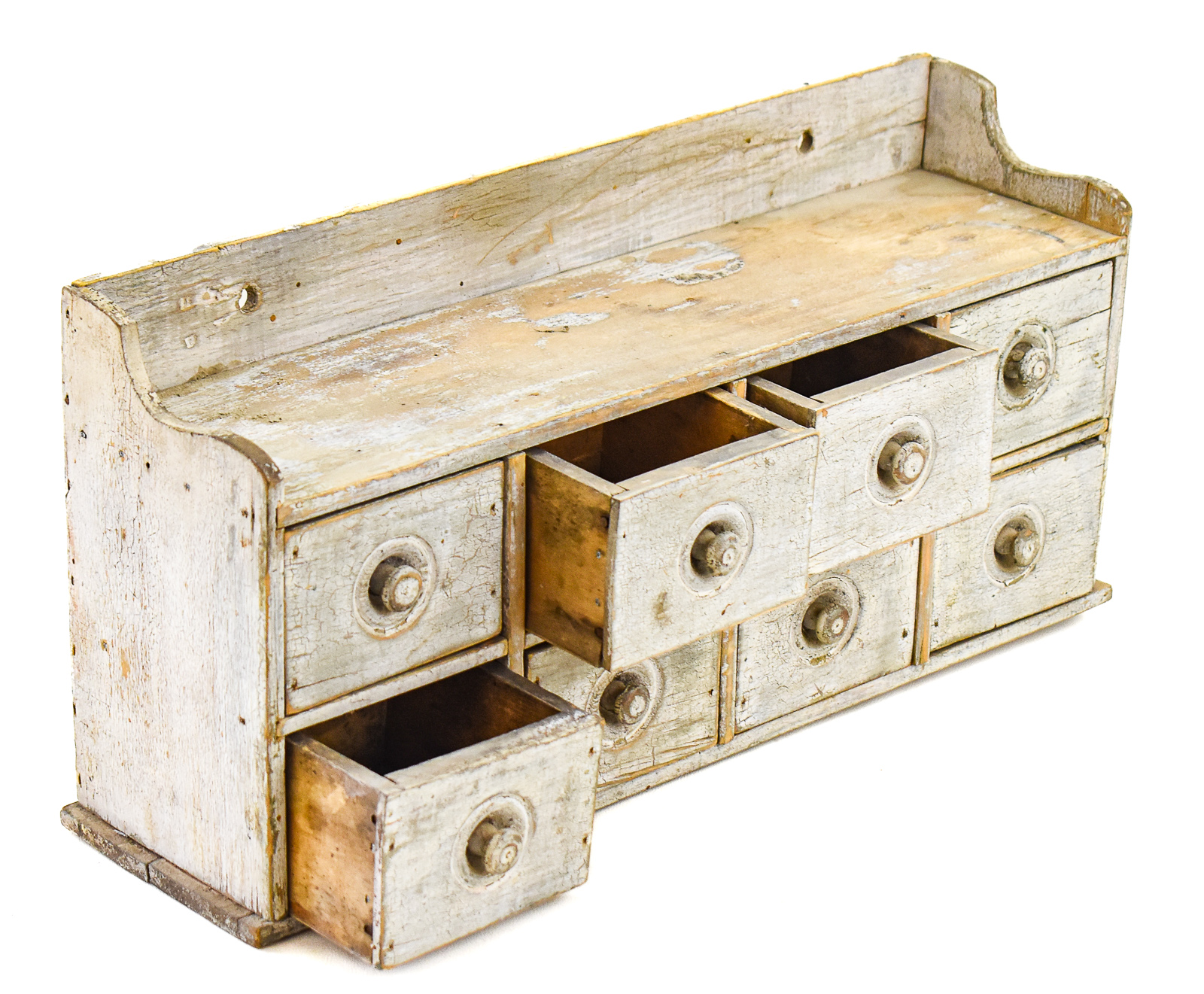 RUSTIC STYLE WOODEN WALL-MOUNTED SPICE CABINET