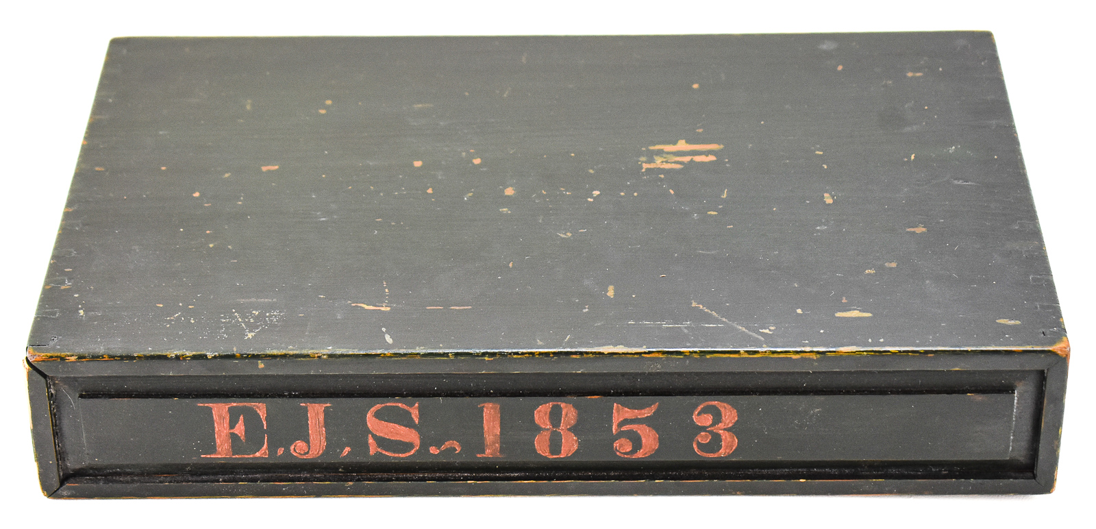 1858 SCANDINAVIAN INSCRIBED FOLK ART BOX