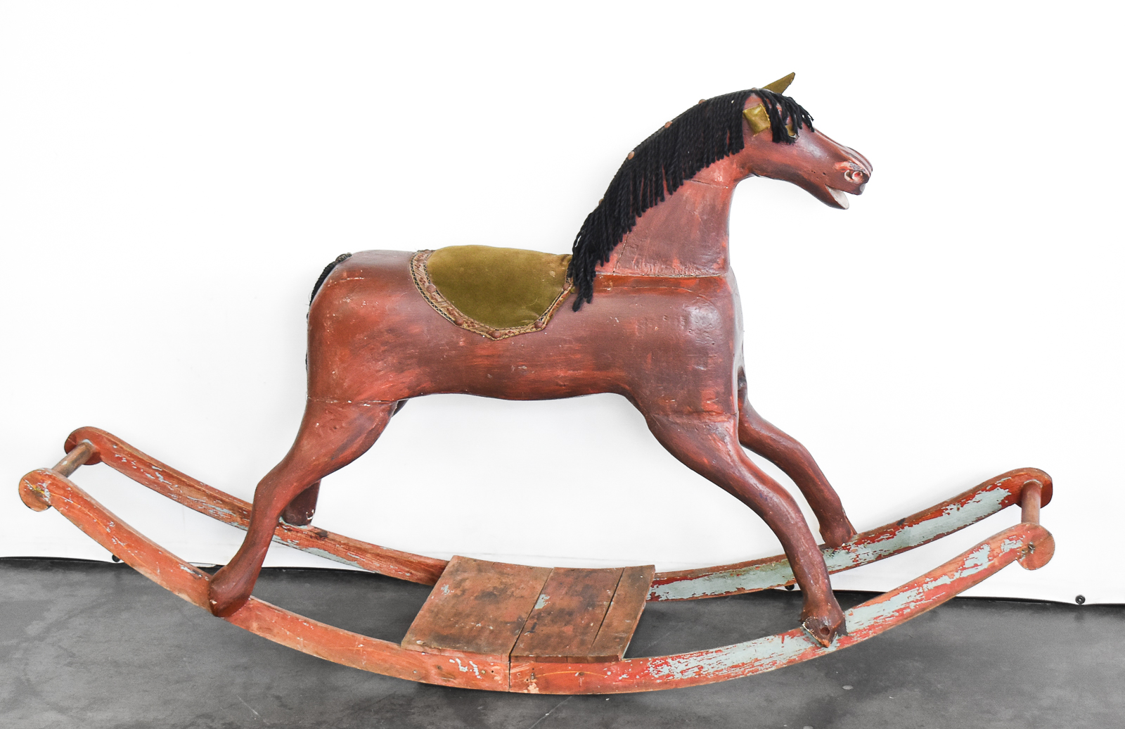 AMERICAN FOLK ART 'BOW-ROCKER' CHILD'S ROCKING HORSE