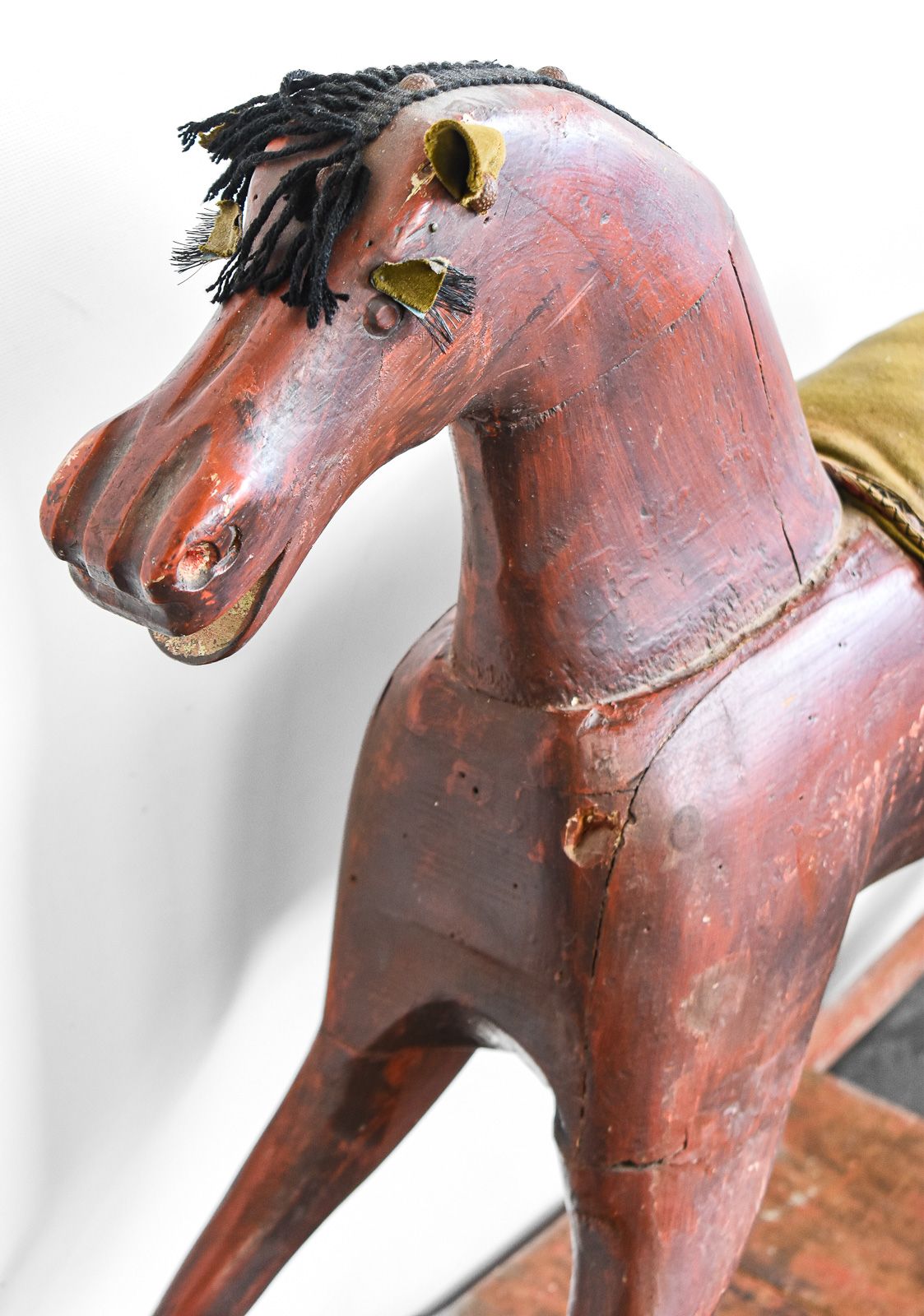 AMERICAN FOLK ART 'BOW-ROCKER' CHILD'S ROCKING HORSE