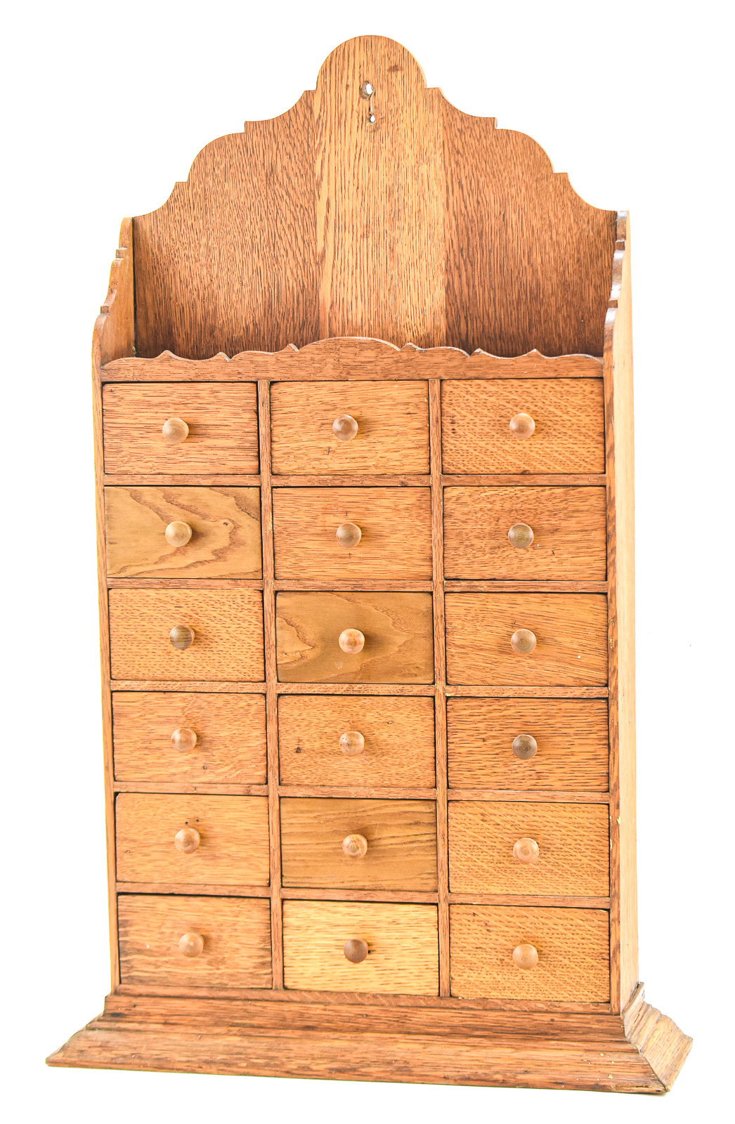 WOODEN WALL HANGING APOTHECARY CABINET