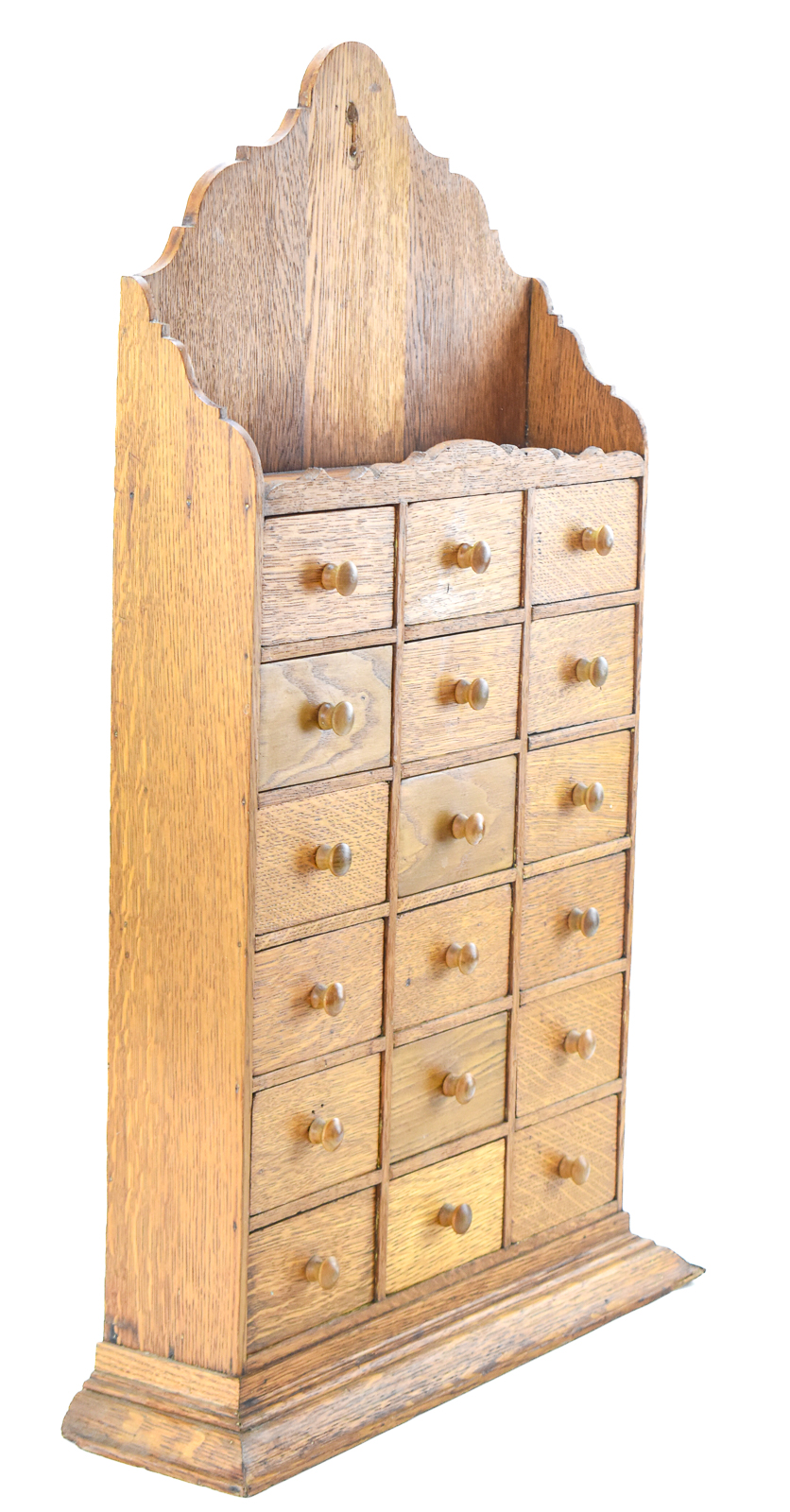 WOODEN WALL HANGING APOTHECARY CABINET