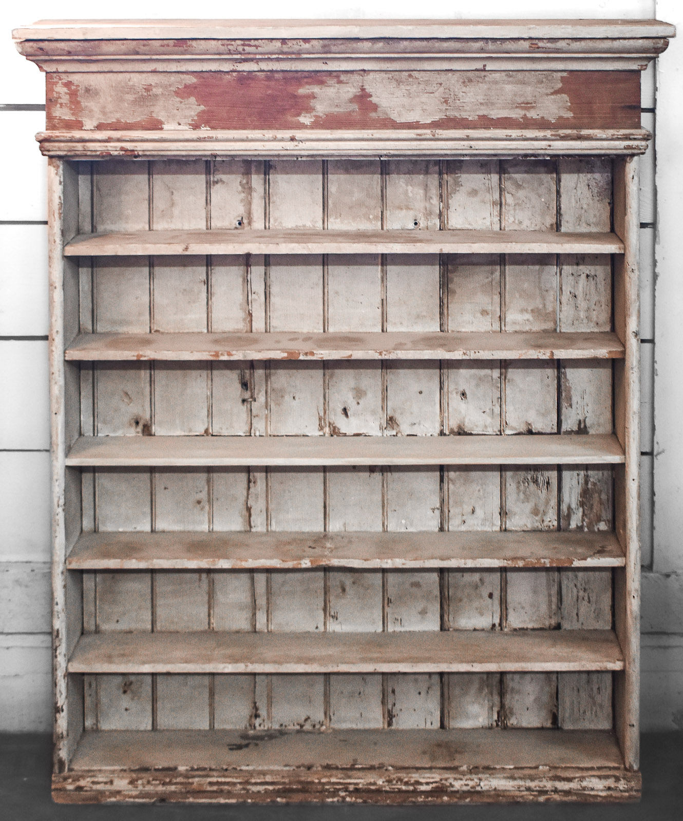 RUSTIC PINE WOOD PANTRY SHELF
