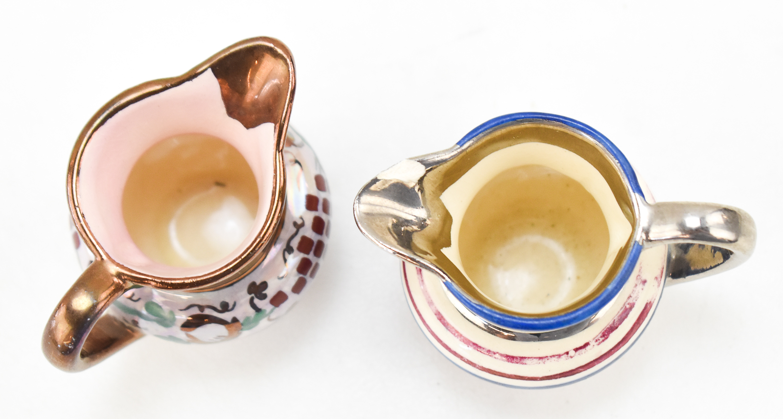 ENGLISH COPPER LUSTERWARE POTTERY ASSORTMENT
