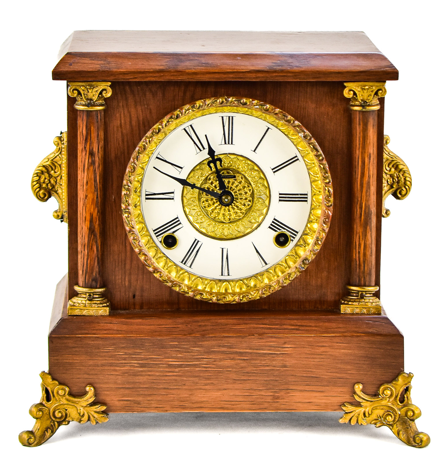 INGRAHAM CLOCK COMPANY NEOCLASSICAL MANTLE CLOCK