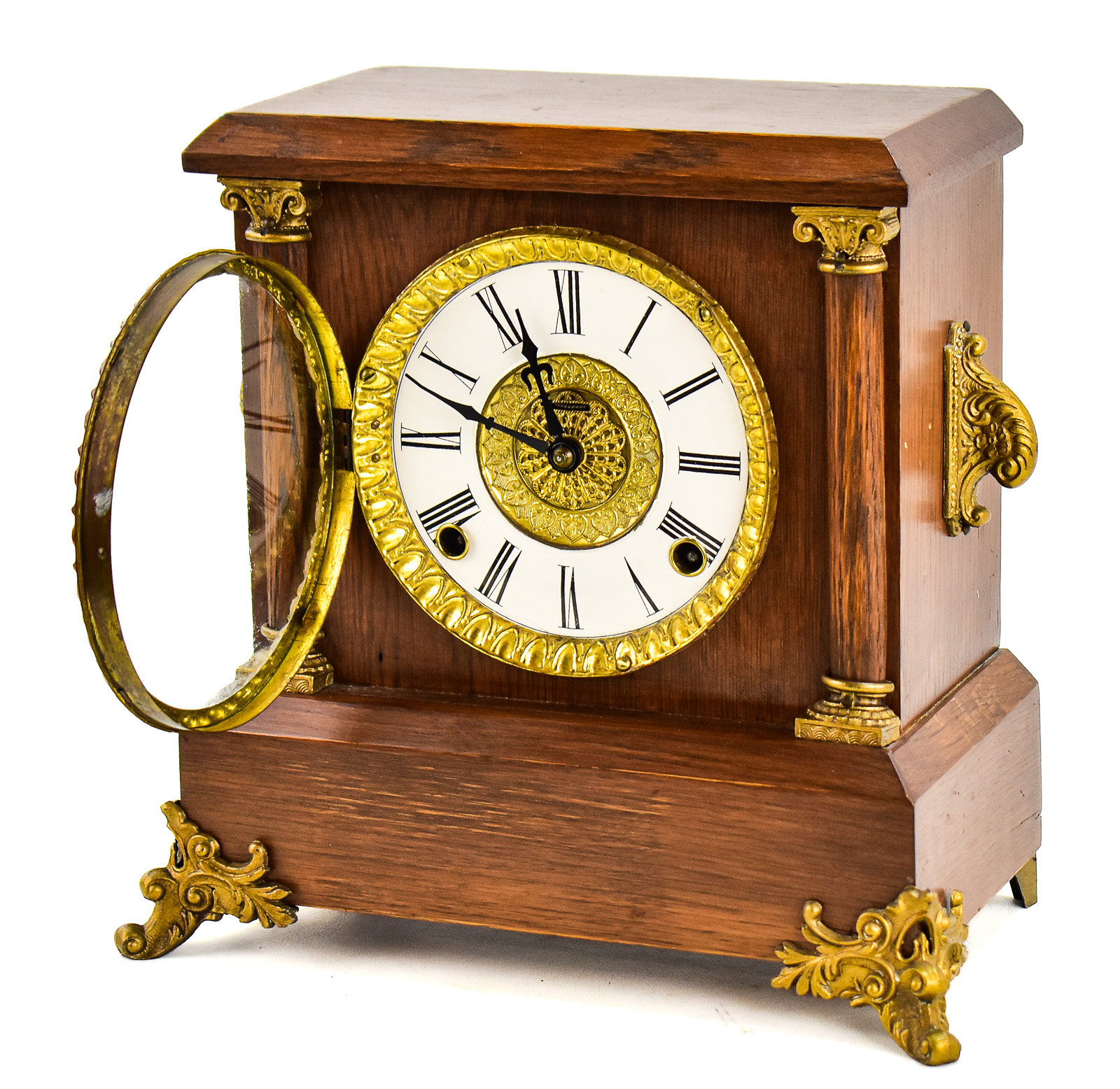 INGRAHAM CLOCK COMPANY NEOCLASSICAL MANTLE CLOCK