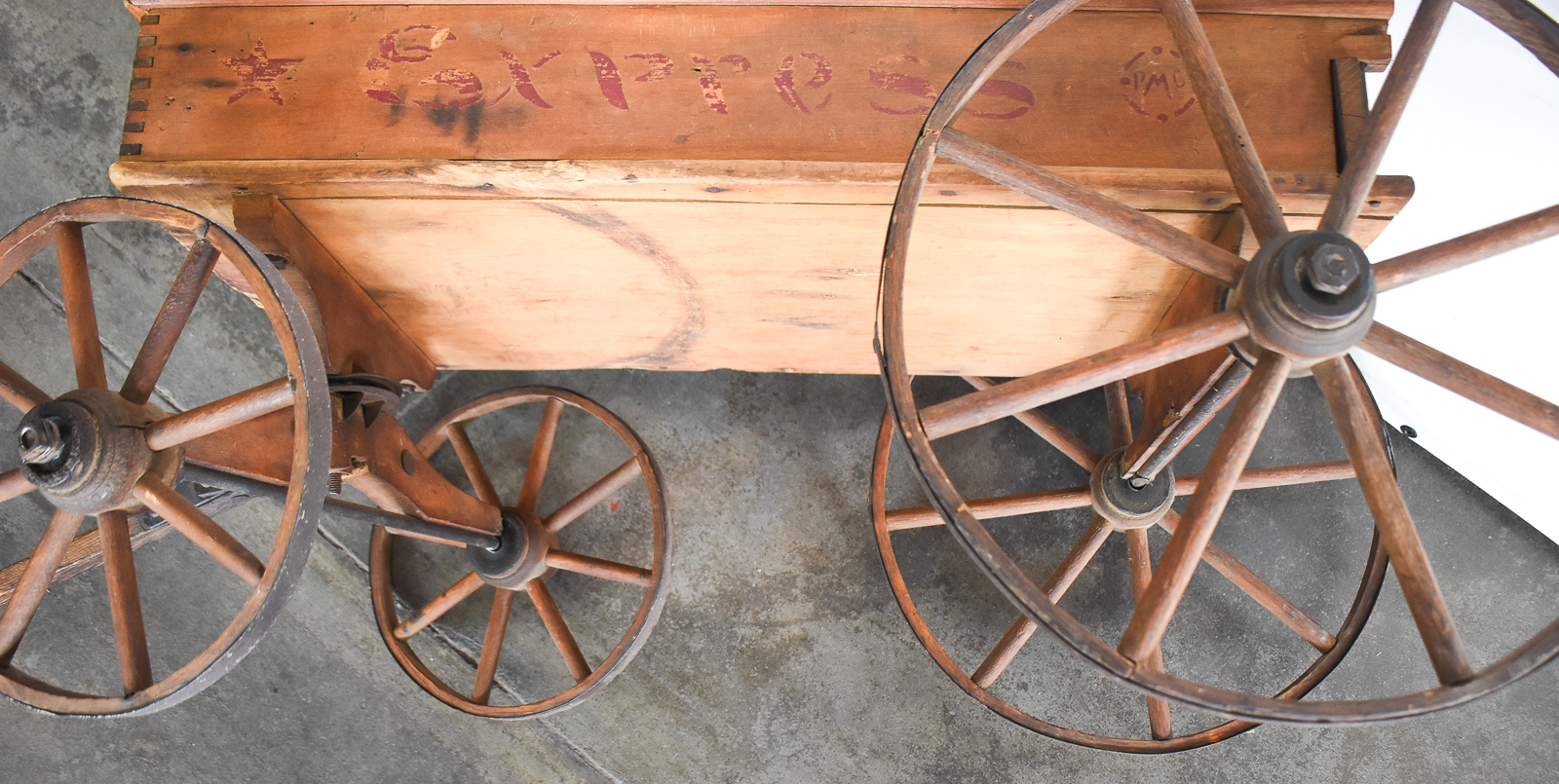 PARIS MANUFACTURING CO. WOODEN "EXPRESS" CHILDRENS WAGON