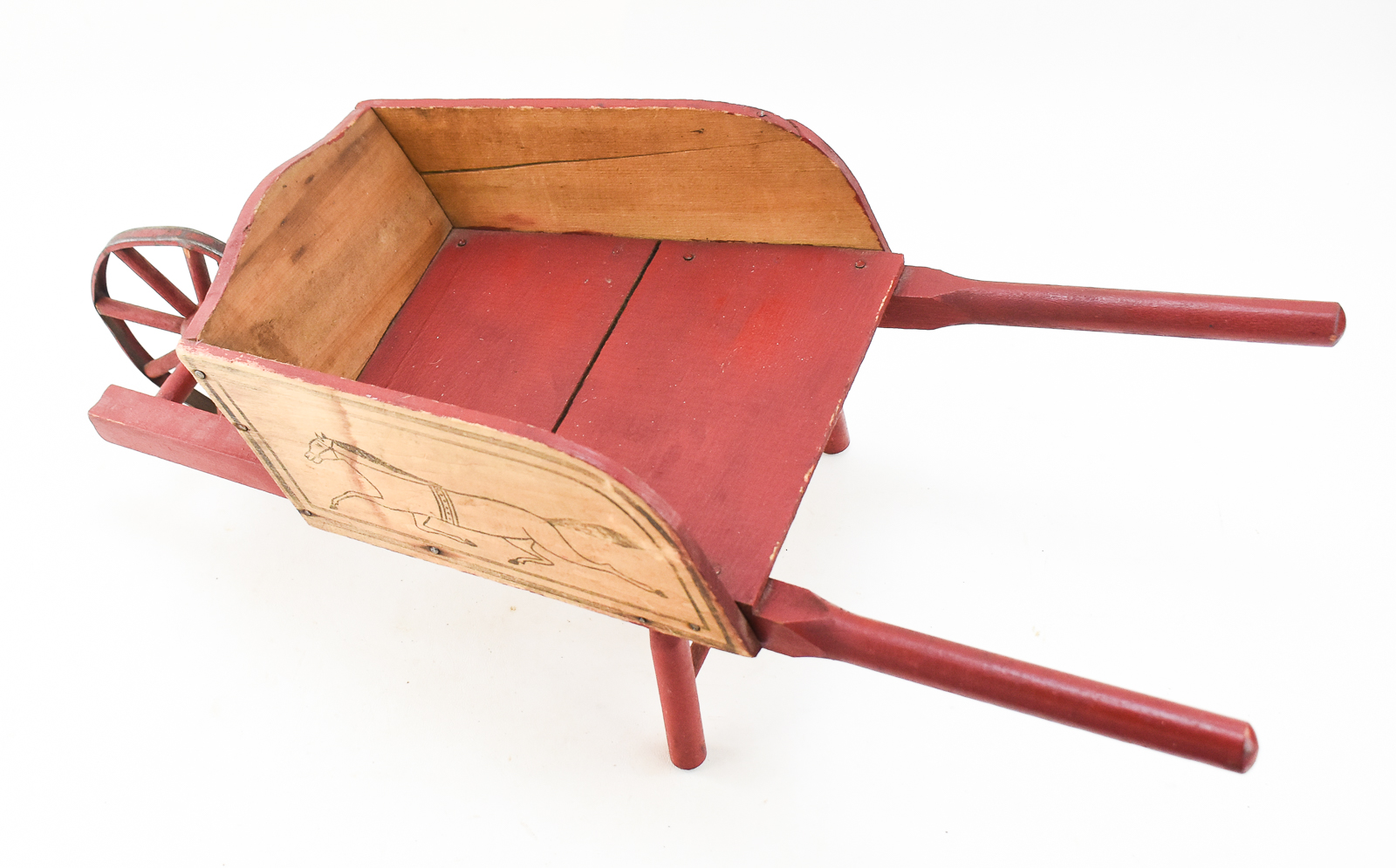 PARIS MANUFACTURING COMPANY STYLE CHILDREN'S RED TOY WHEELBARROW