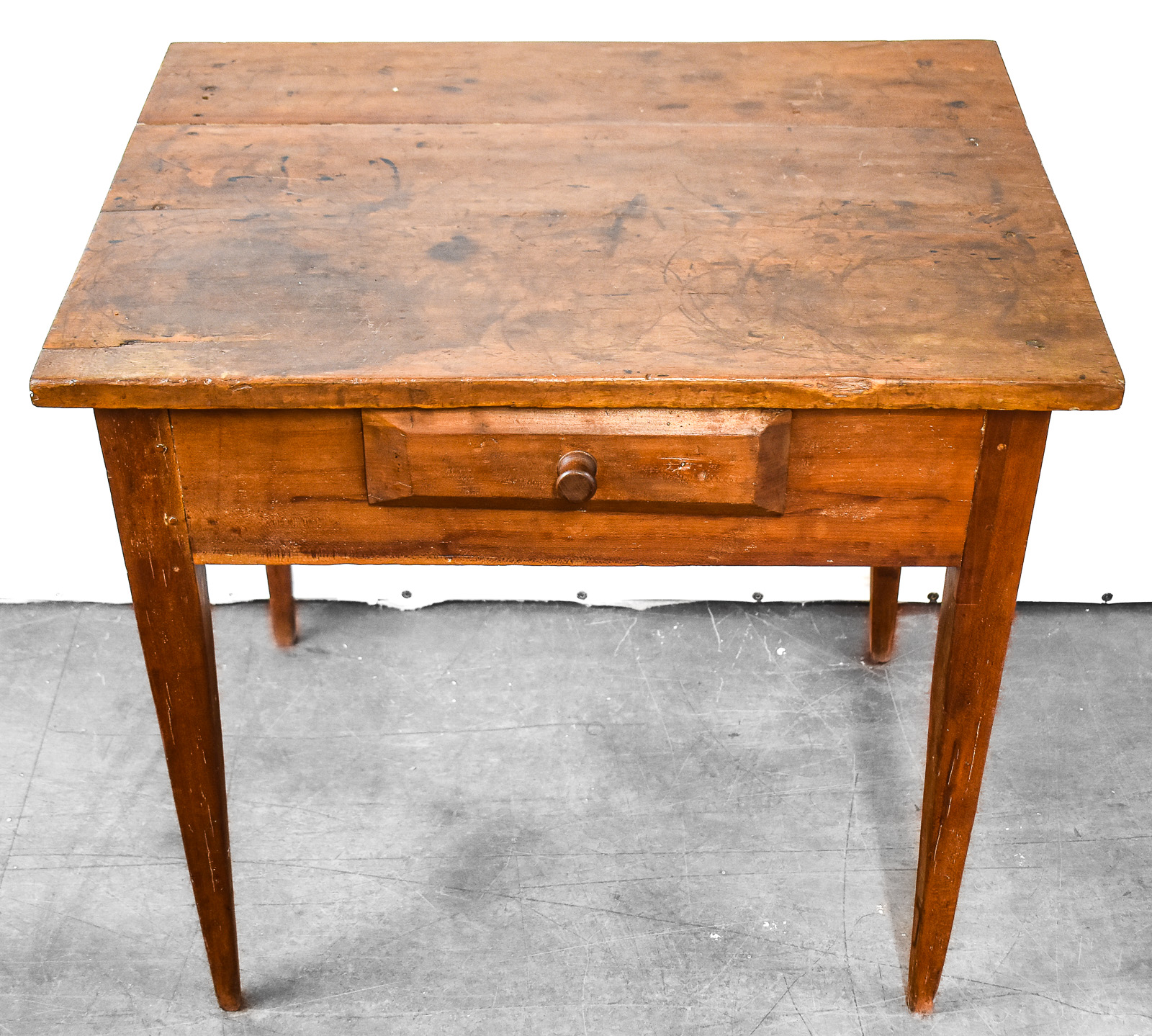WOODEN FARMHOUSE SIDE TABLE DESK