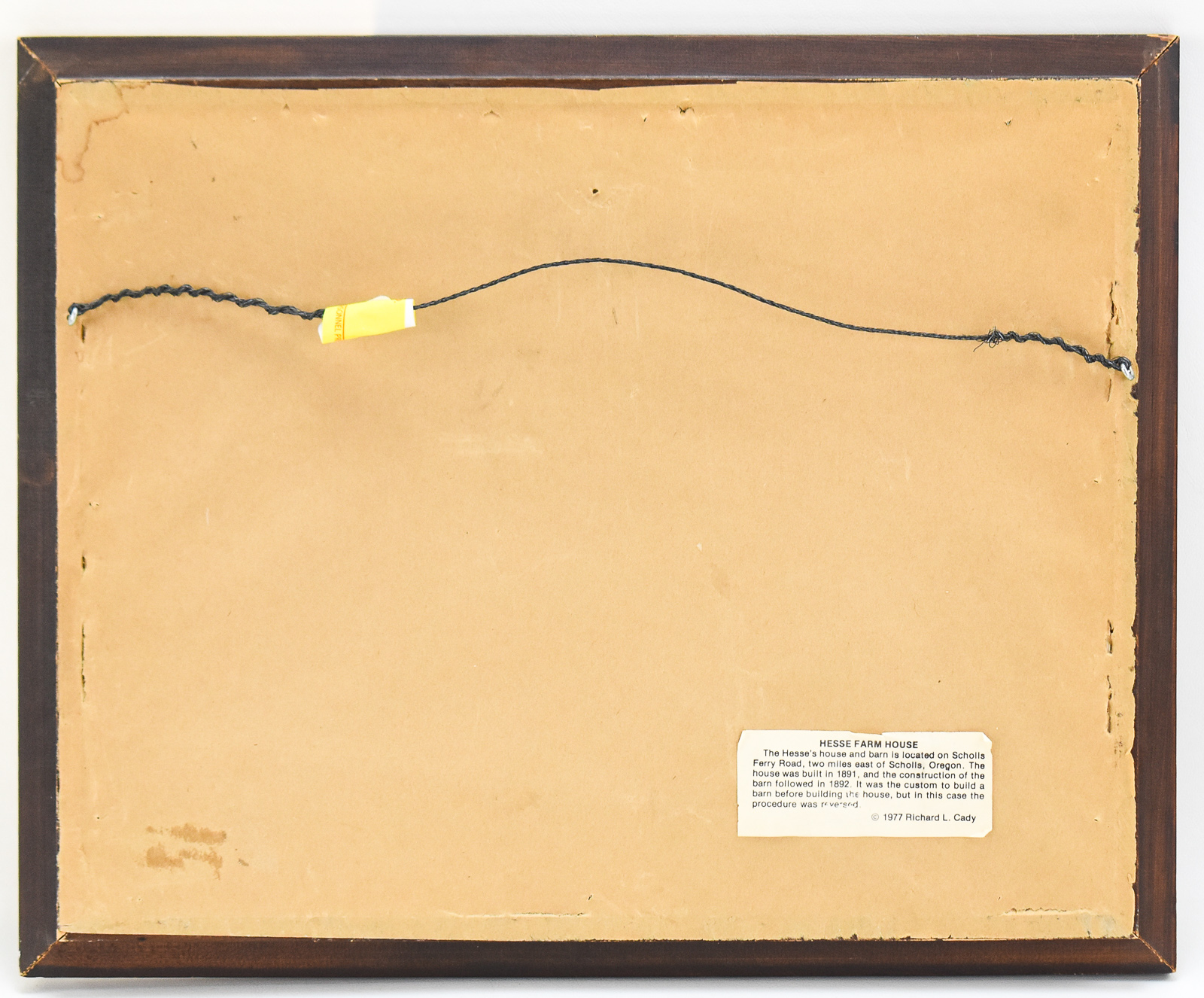 HESSE FARMS LITHOGRAPH BY RICHARD CADY 1977